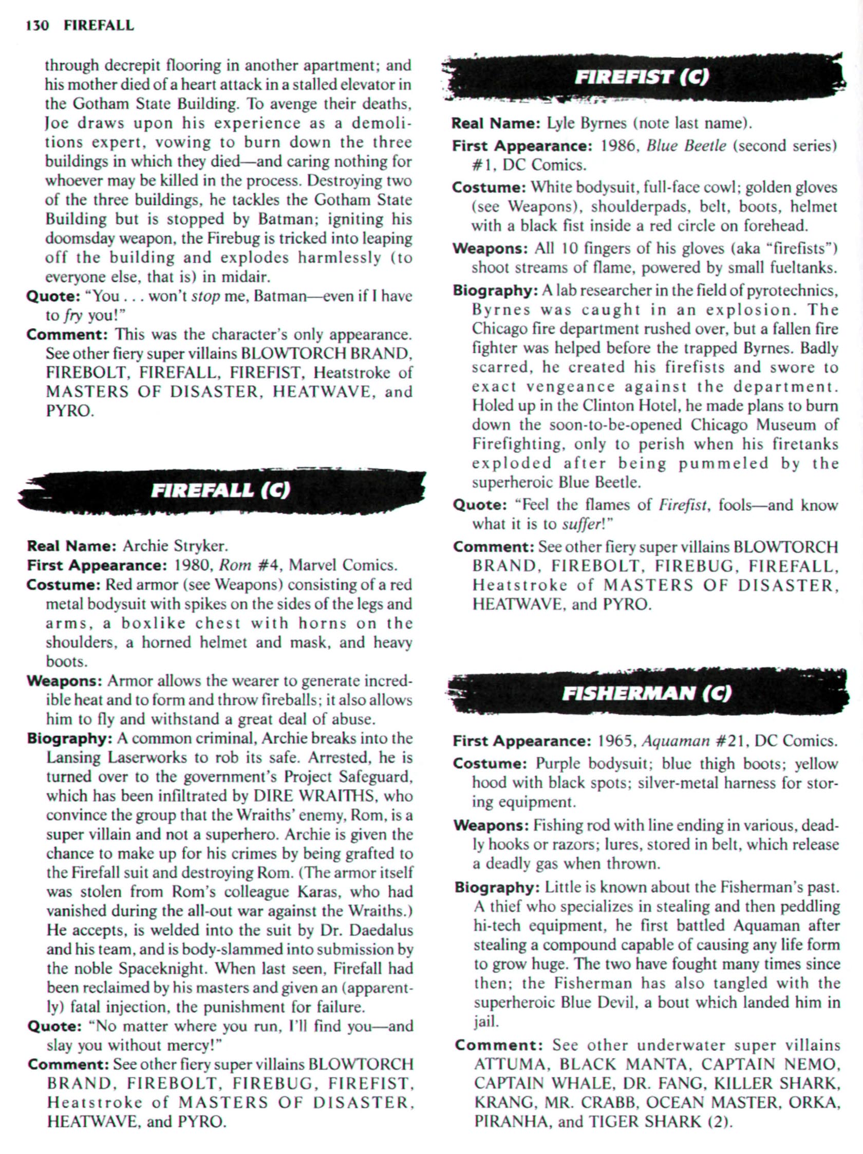 Read online The Encyclopedia of Super Villains comic -  Issue # TPB (Part 1) - 148