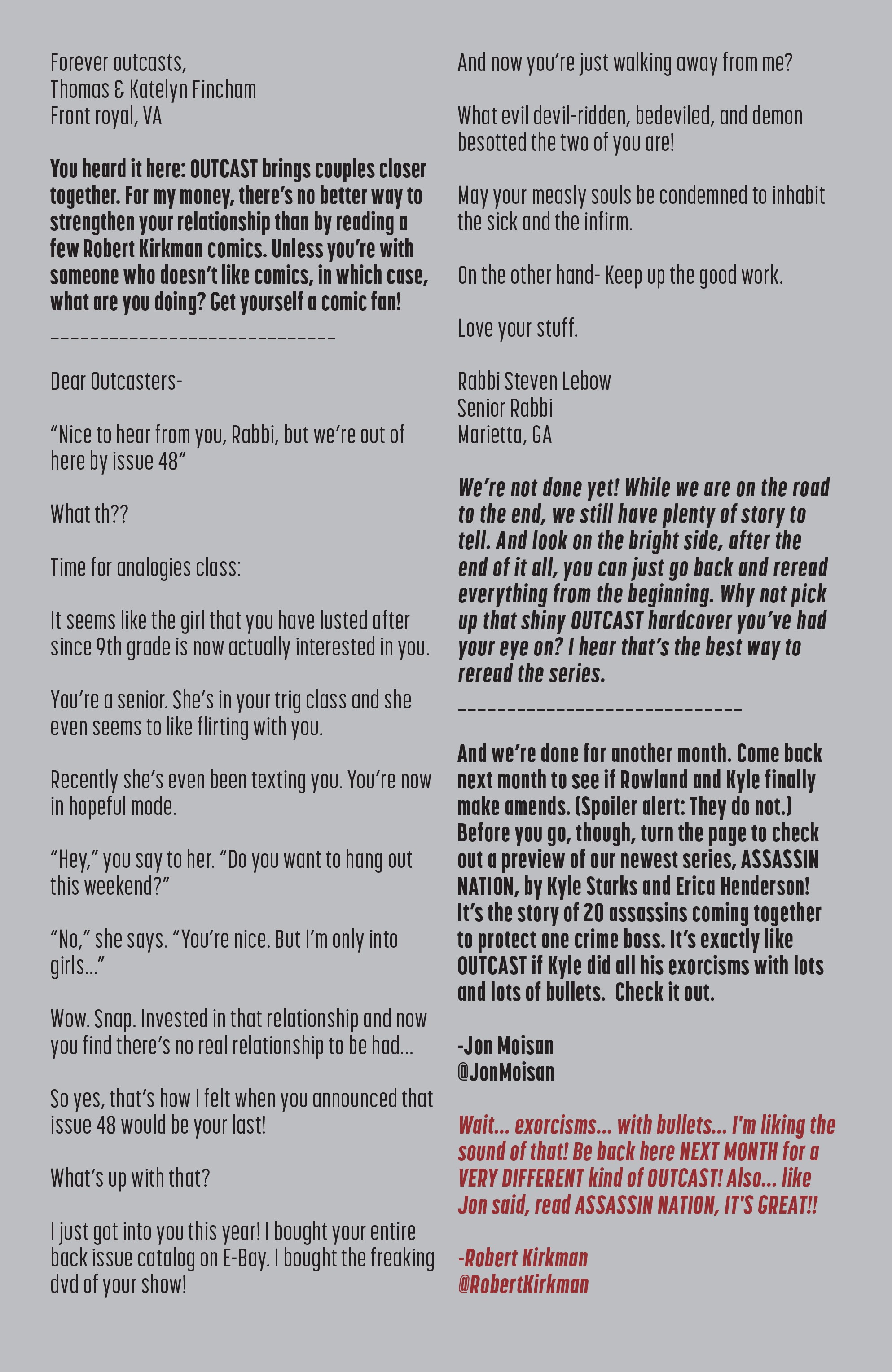 Read online Outcast by Kirkman & Azaceta comic -  Issue #39 - 24