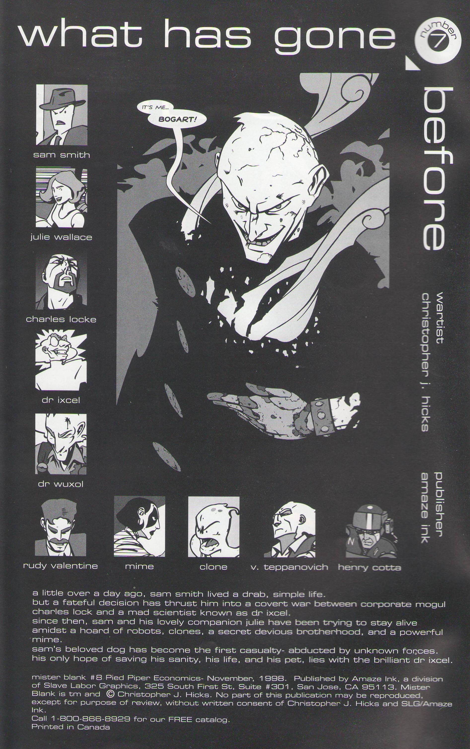 Read online Mister Blank comic -  Issue #8 - 2
