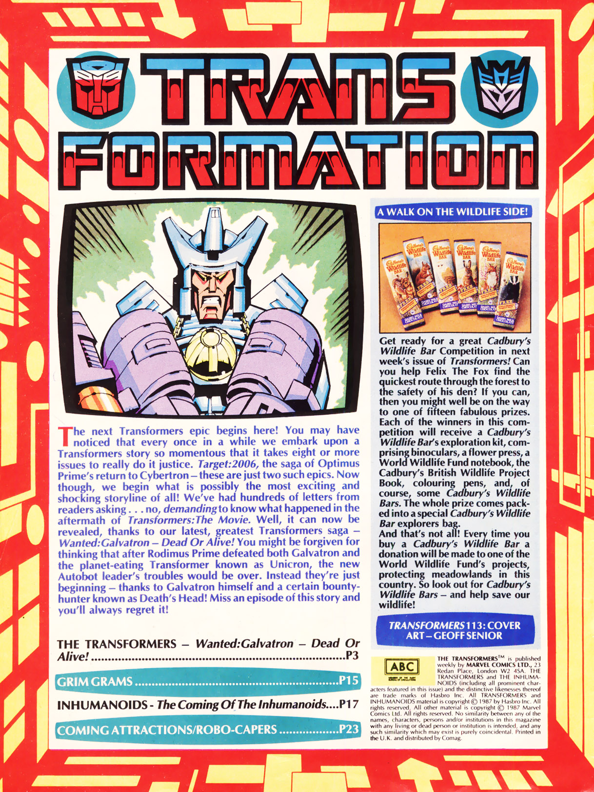 Read online The Transformers (UK) comic -  Issue #113 - 2
