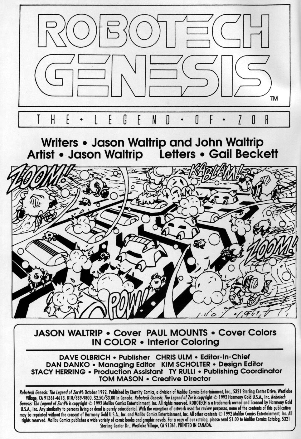 Read online Robotech Genesis: The Legend of Zor comic -  Issue #6 - 2