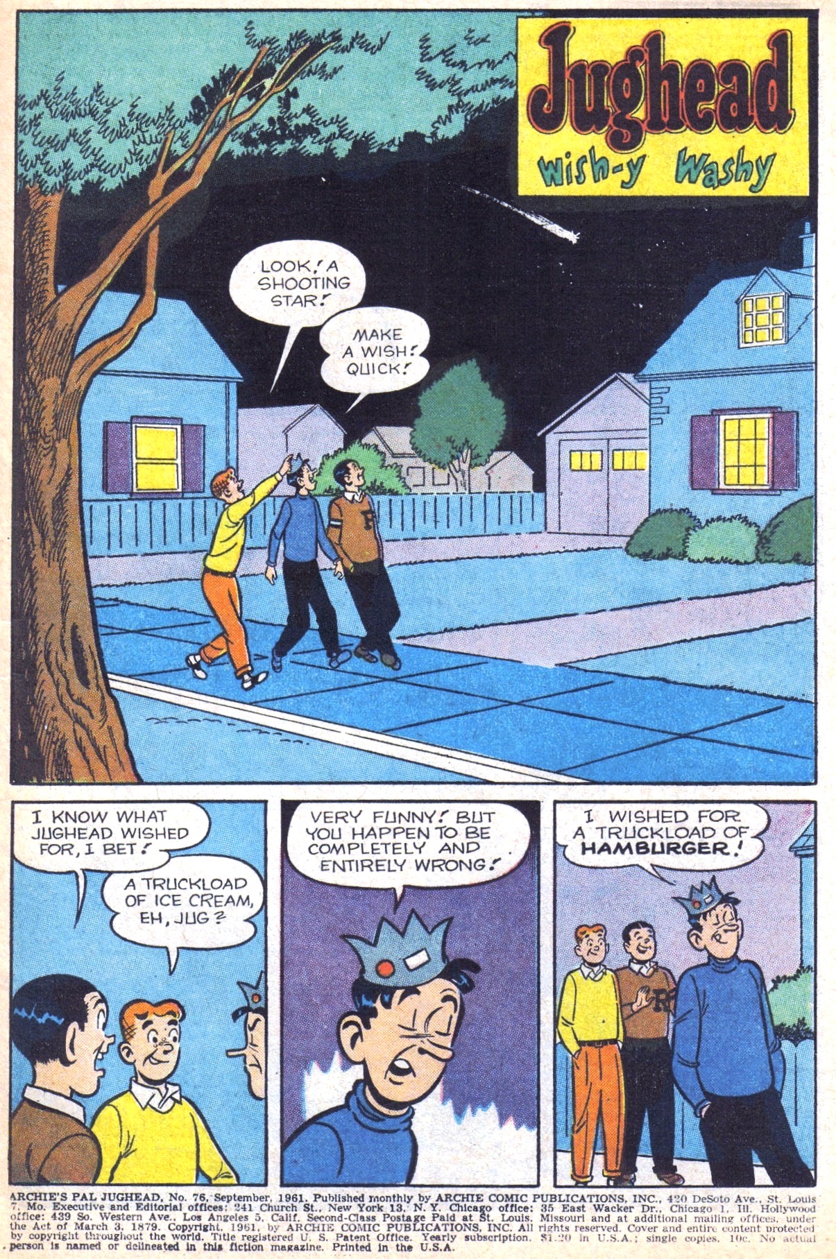 Read online Archie's Pal Jughead comic -  Issue #76 - 3
