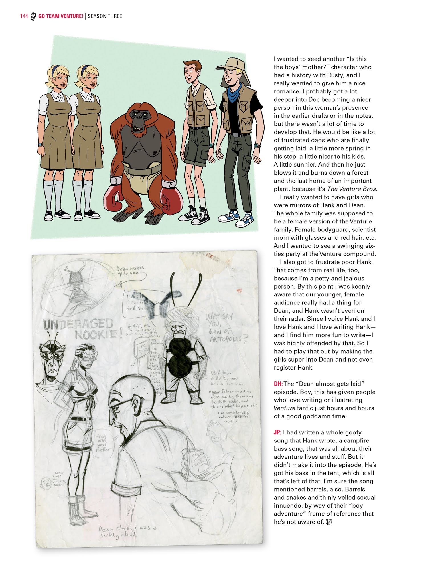 Read online Go Team Venture!: The Art and Making of The Venture Bros. comic -  Issue # TPB (Part 2) - 43
