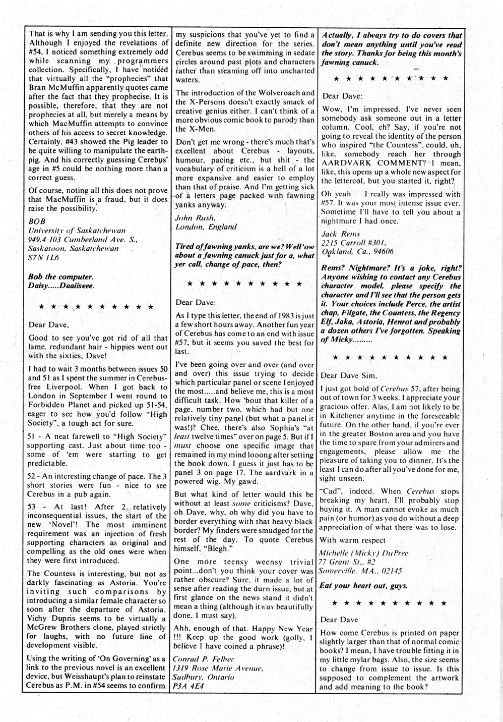 Read online Cerebus comic -  Issue #59 - 32