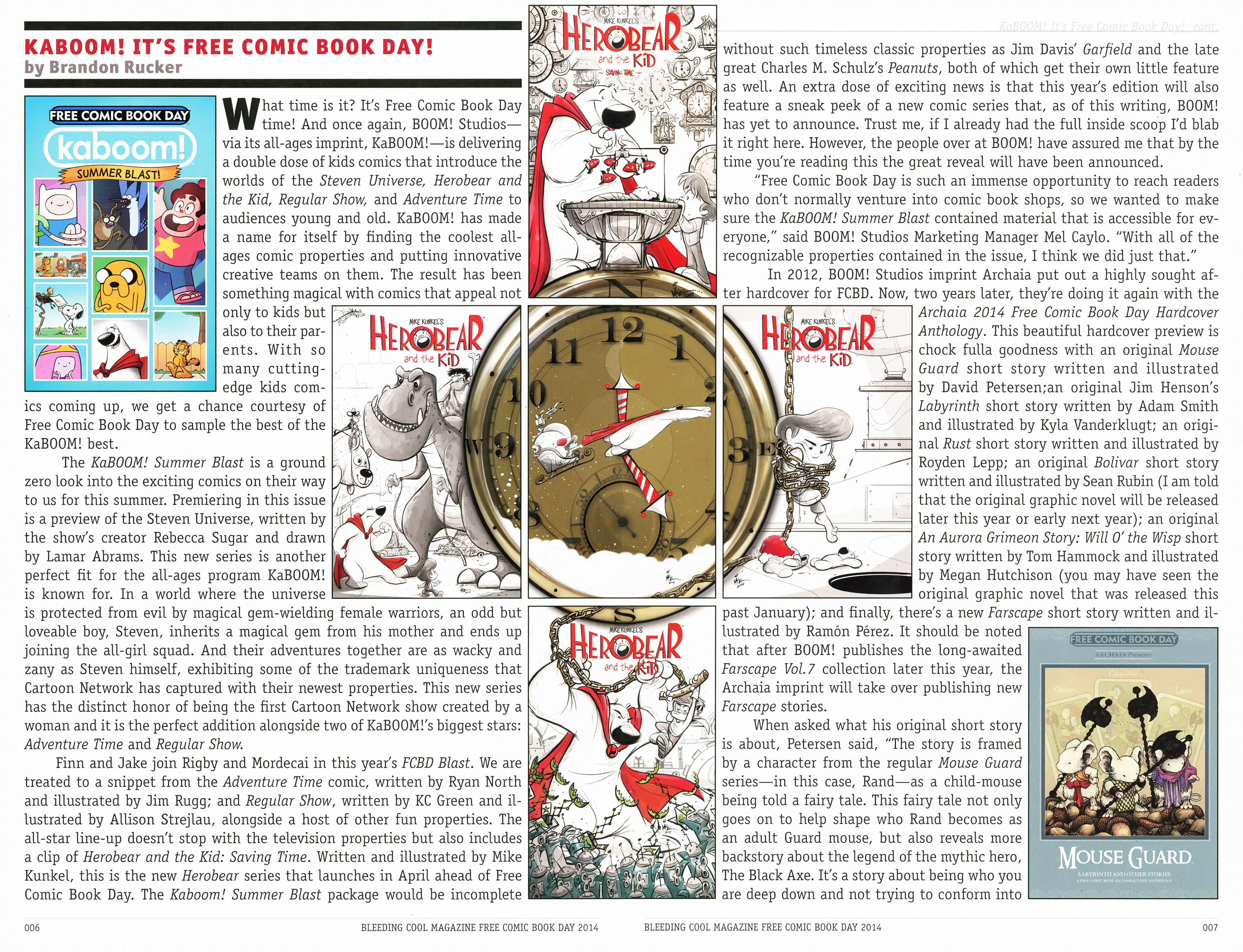 Read online Free Comic Book Day 2014 comic -  Issue # Bleeding Cool Magazine FCBD - 8