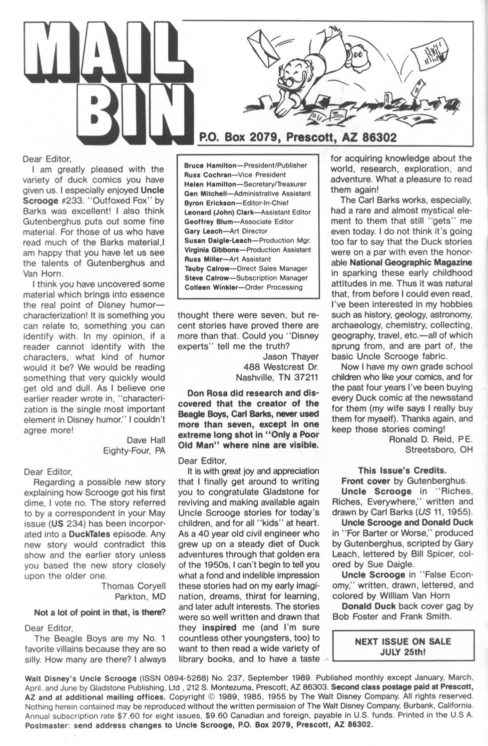 Read online Uncle Scrooge (1953) comic -  Issue #237 - 2