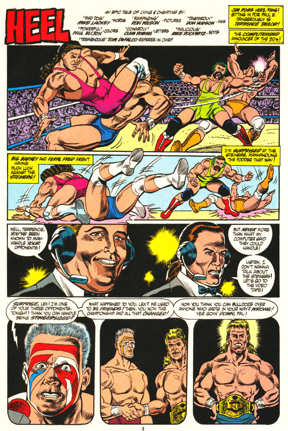 Read online WCW World Championship Wrestling comic -  Issue #2 - 4