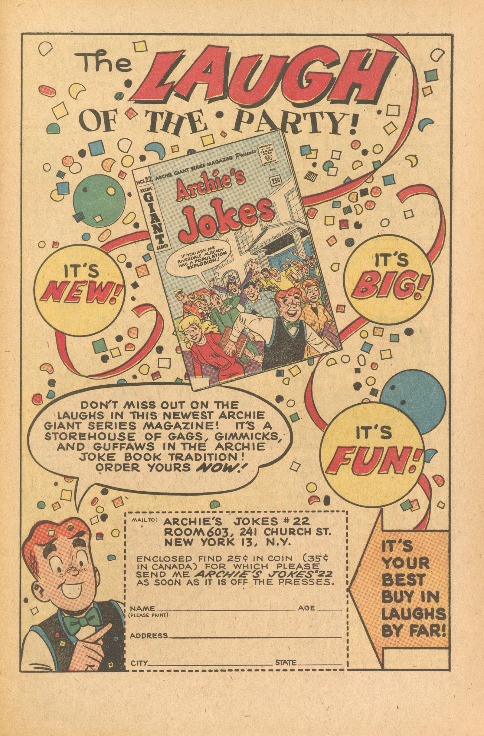 Read online Archie's Joke Book Magazine comic -  Issue #73 - 19