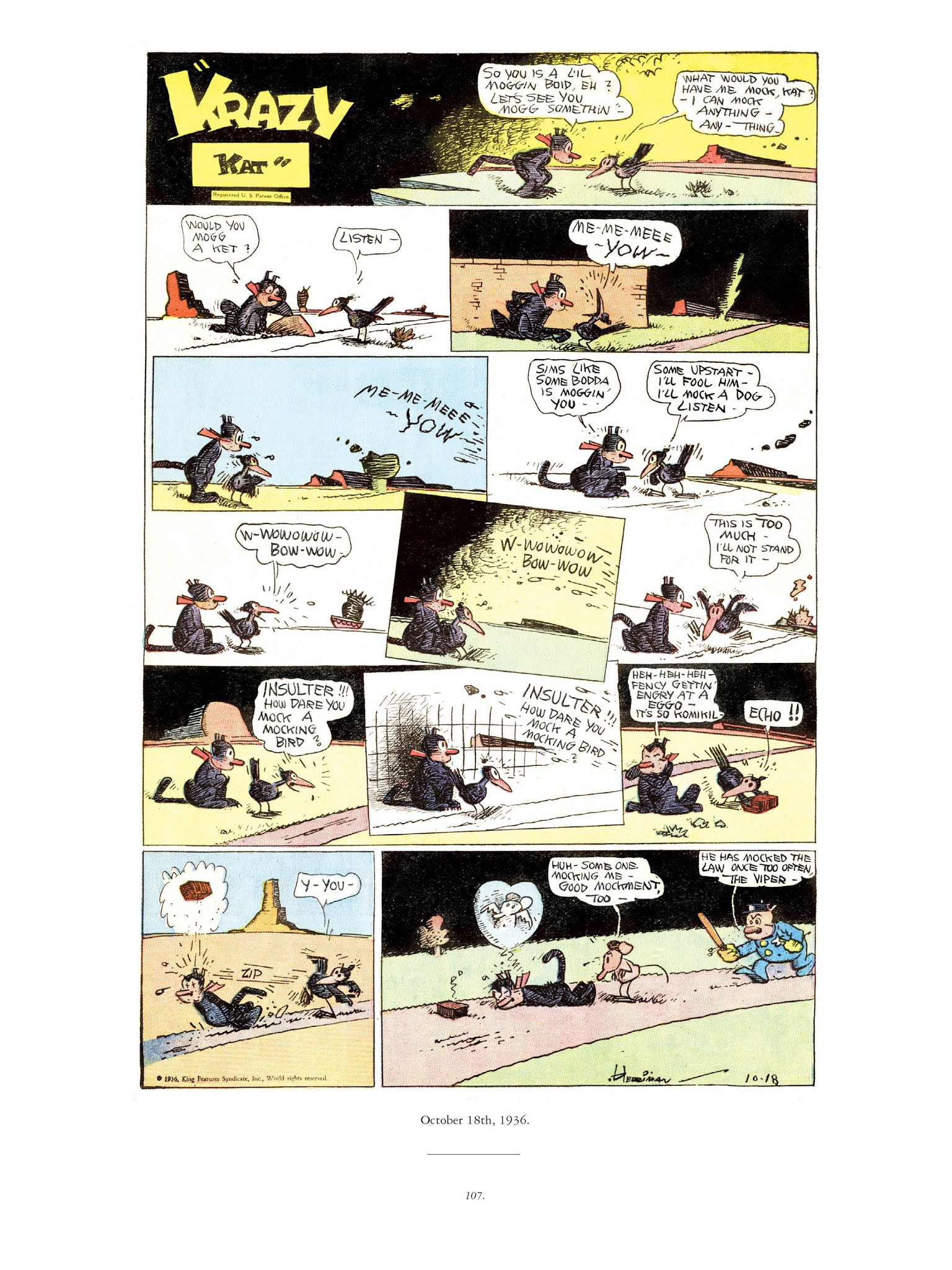 Read online Krazy & Ignatz comic -  Issue # TPB 9 - 105