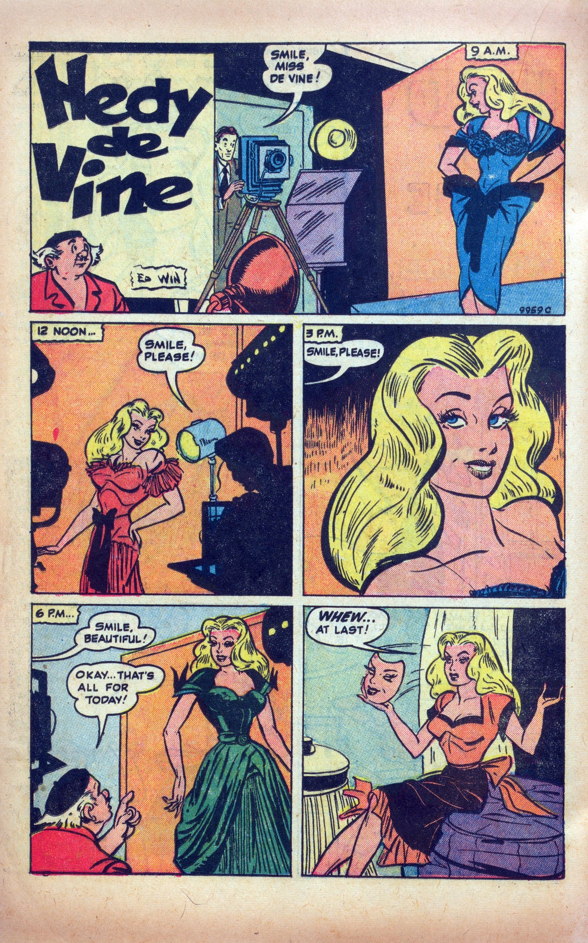 Read online Hedy Of Hollywood Comics comic -  Issue #49 - 20