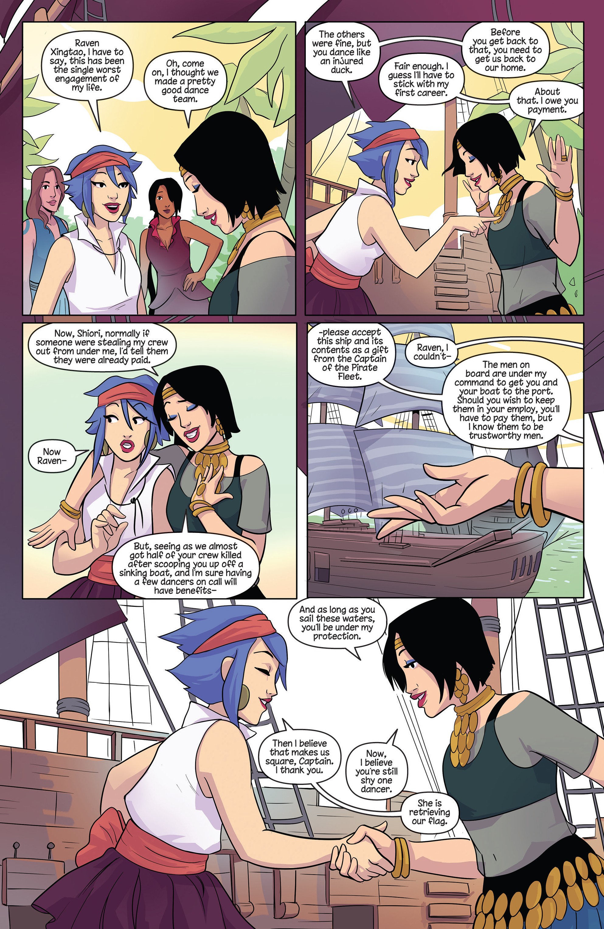 Read online Princeless Raven Year Two: Love and Revenge comic -  Issue # _TPB Assault On Golden Rock - 151