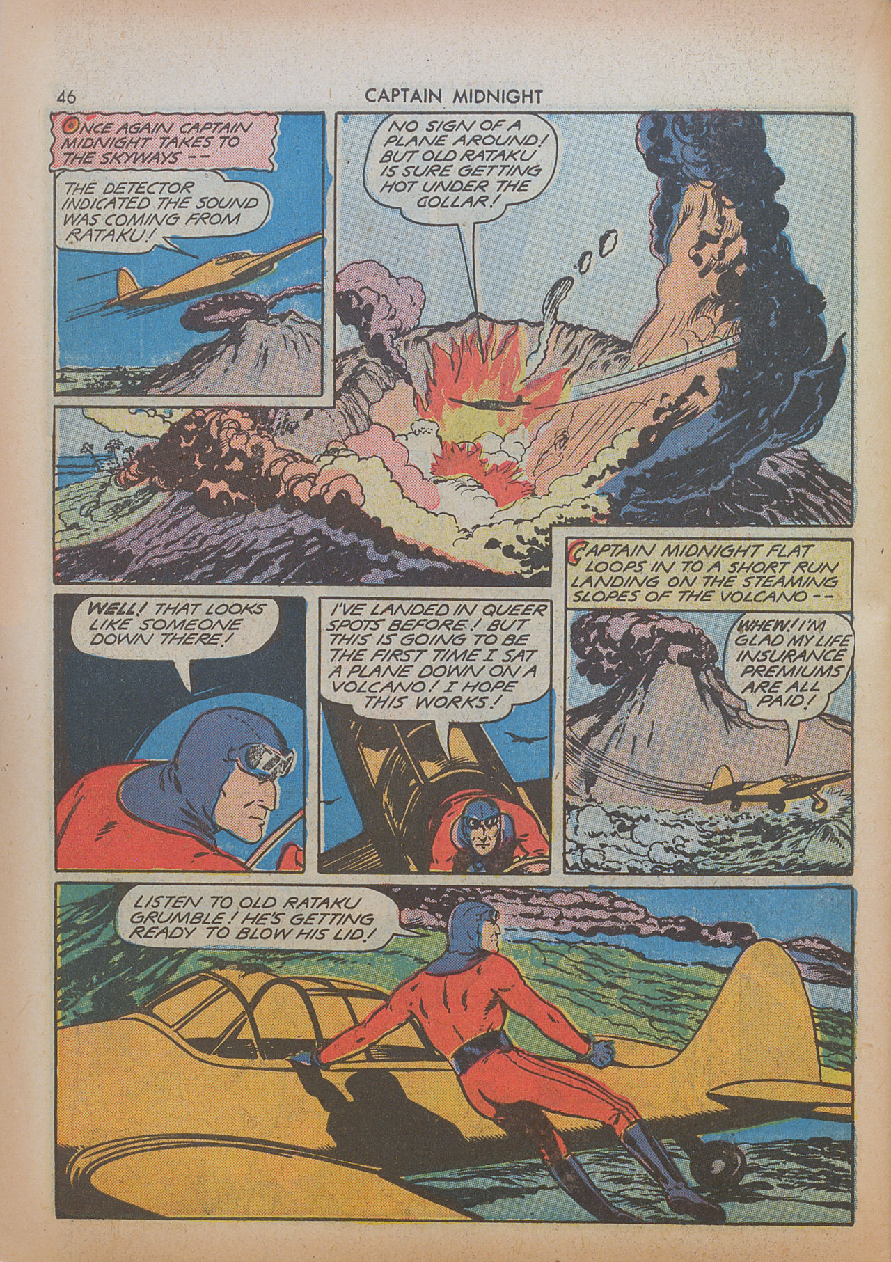 Read online Captain Midnight (1942) comic -  Issue #8 - 46