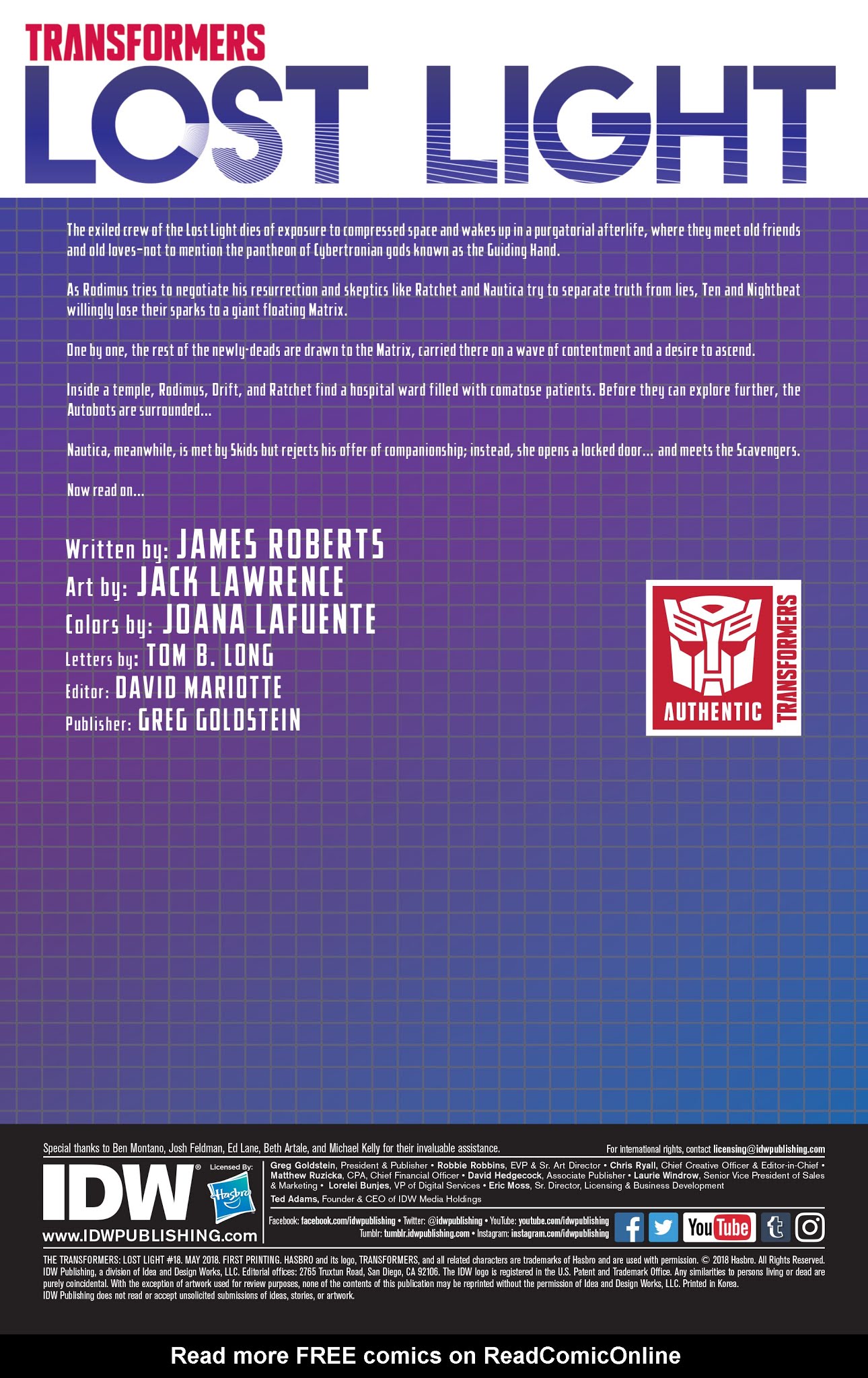 Read online Transformers: Lost Light comic -  Issue #18 - 2
