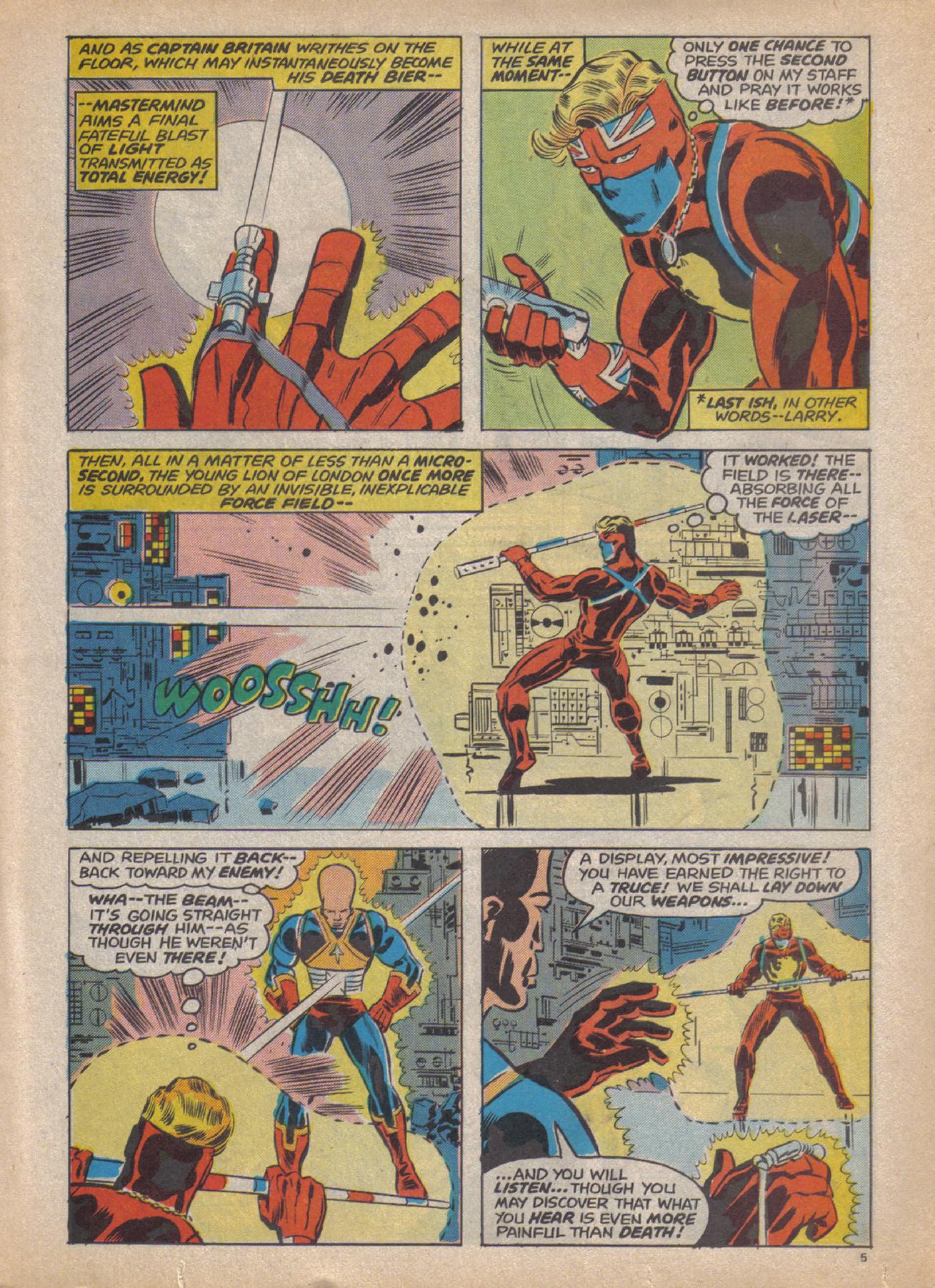 Read online Captain Britain (1976) comic -  Issue #14 - 5