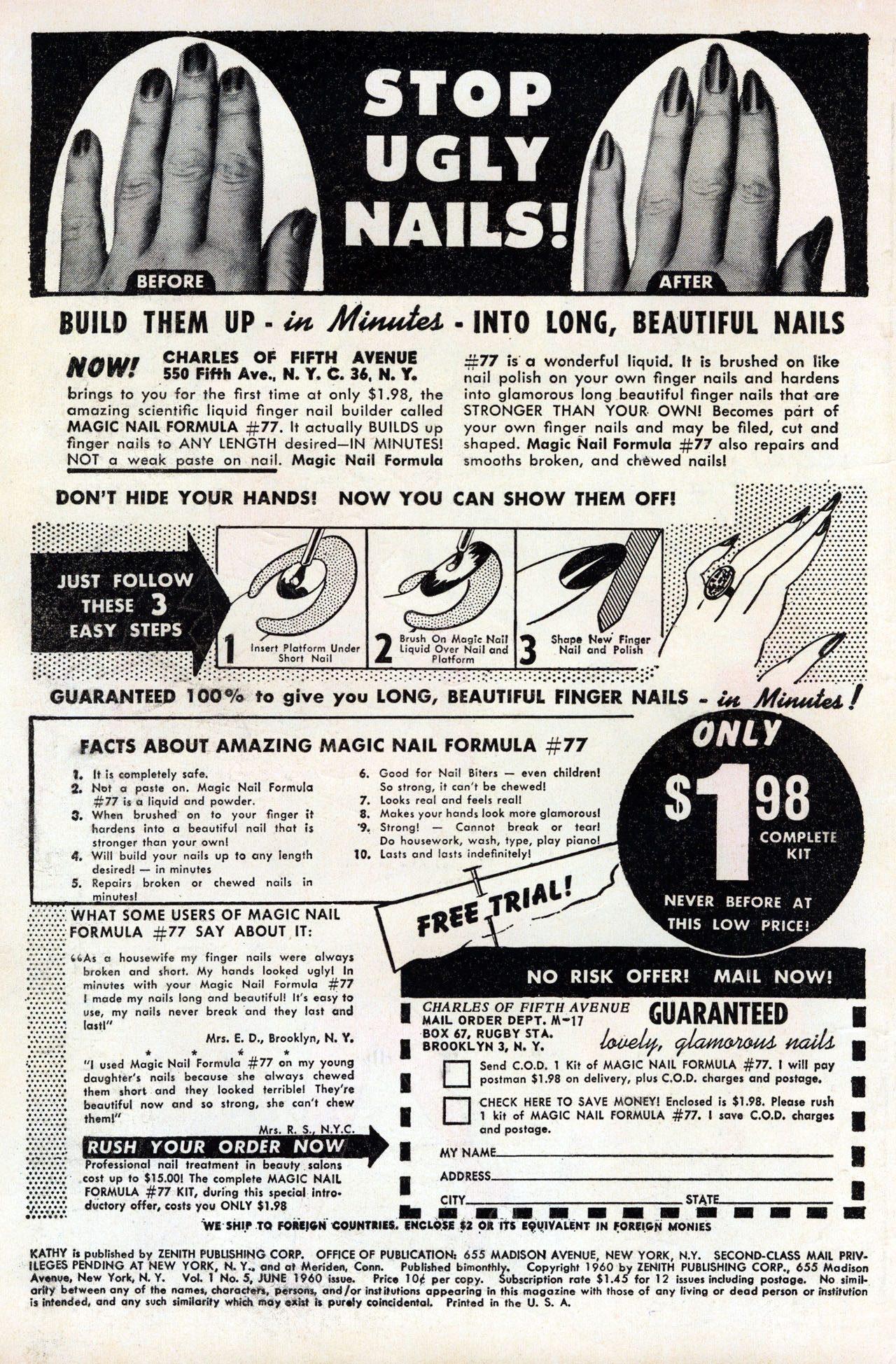 Read online Kathy (1959) comic -  Issue #5 - 2