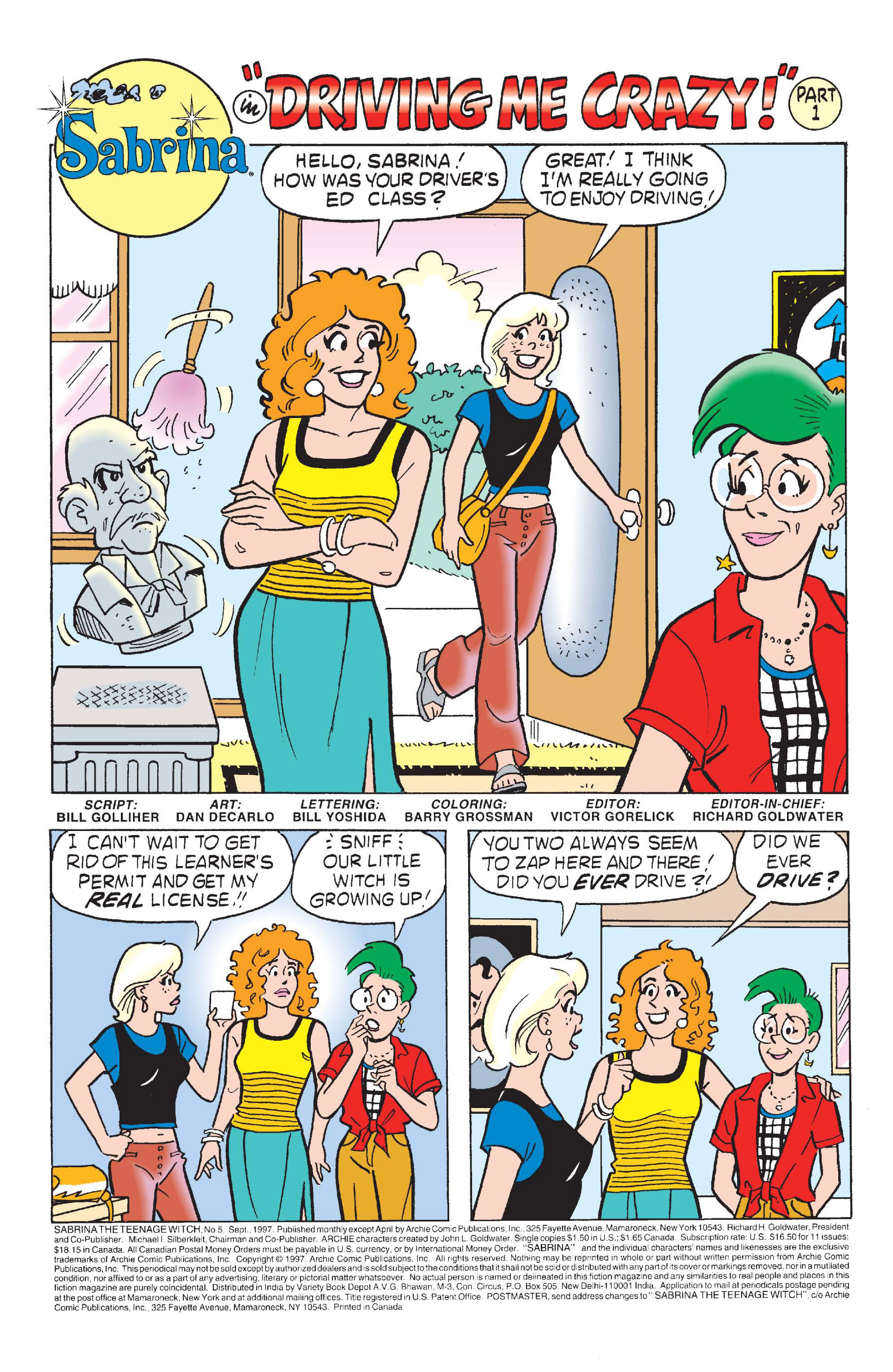 Read online Sabrina the Teenage Witch (1997) comic -  Issue #5 - 2