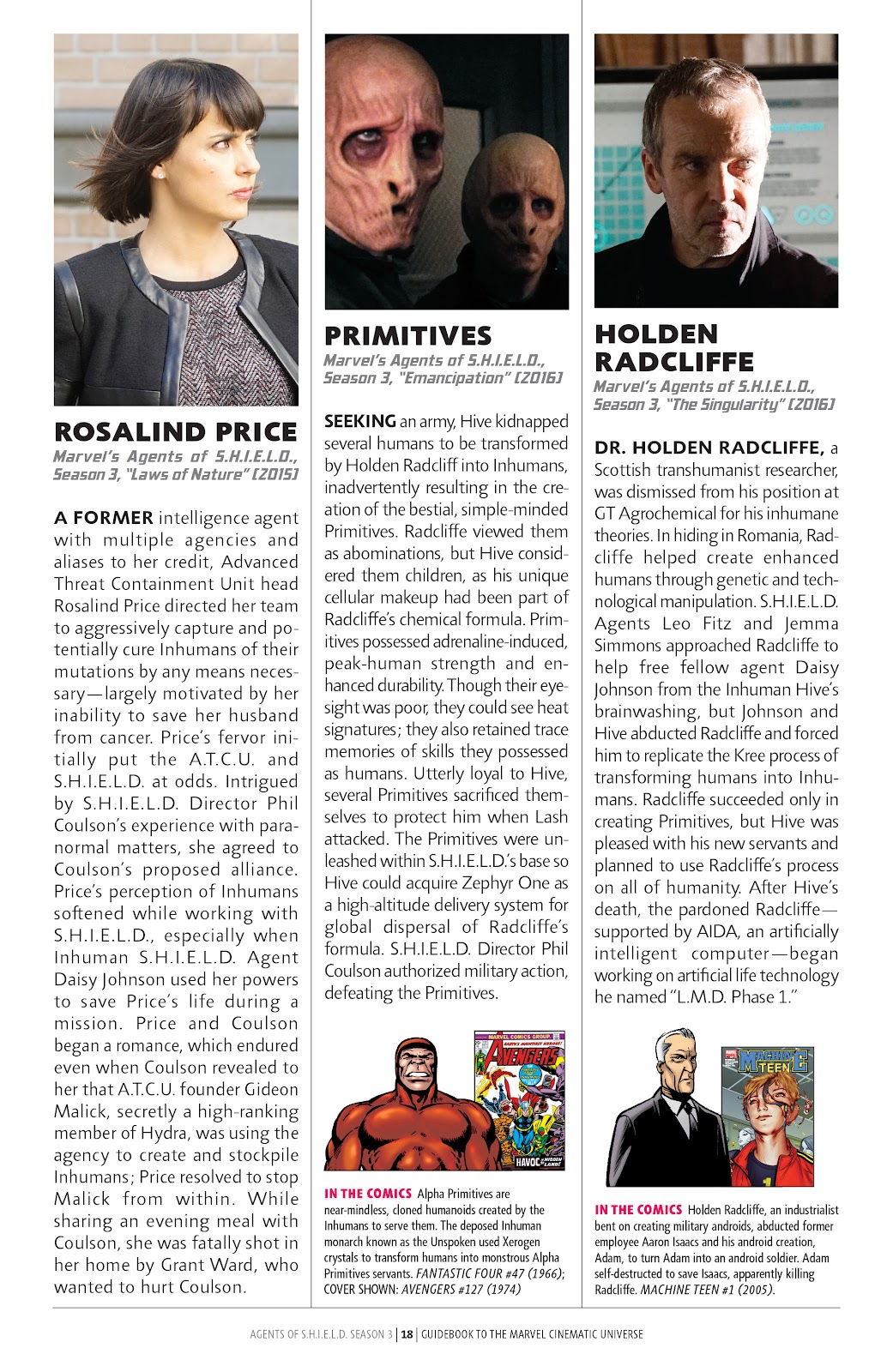 Guidebook to the Marvel Cinematic Universe - Marvel's Agents of S.H.I.E.L.D. Season Three issue Full - Page 20