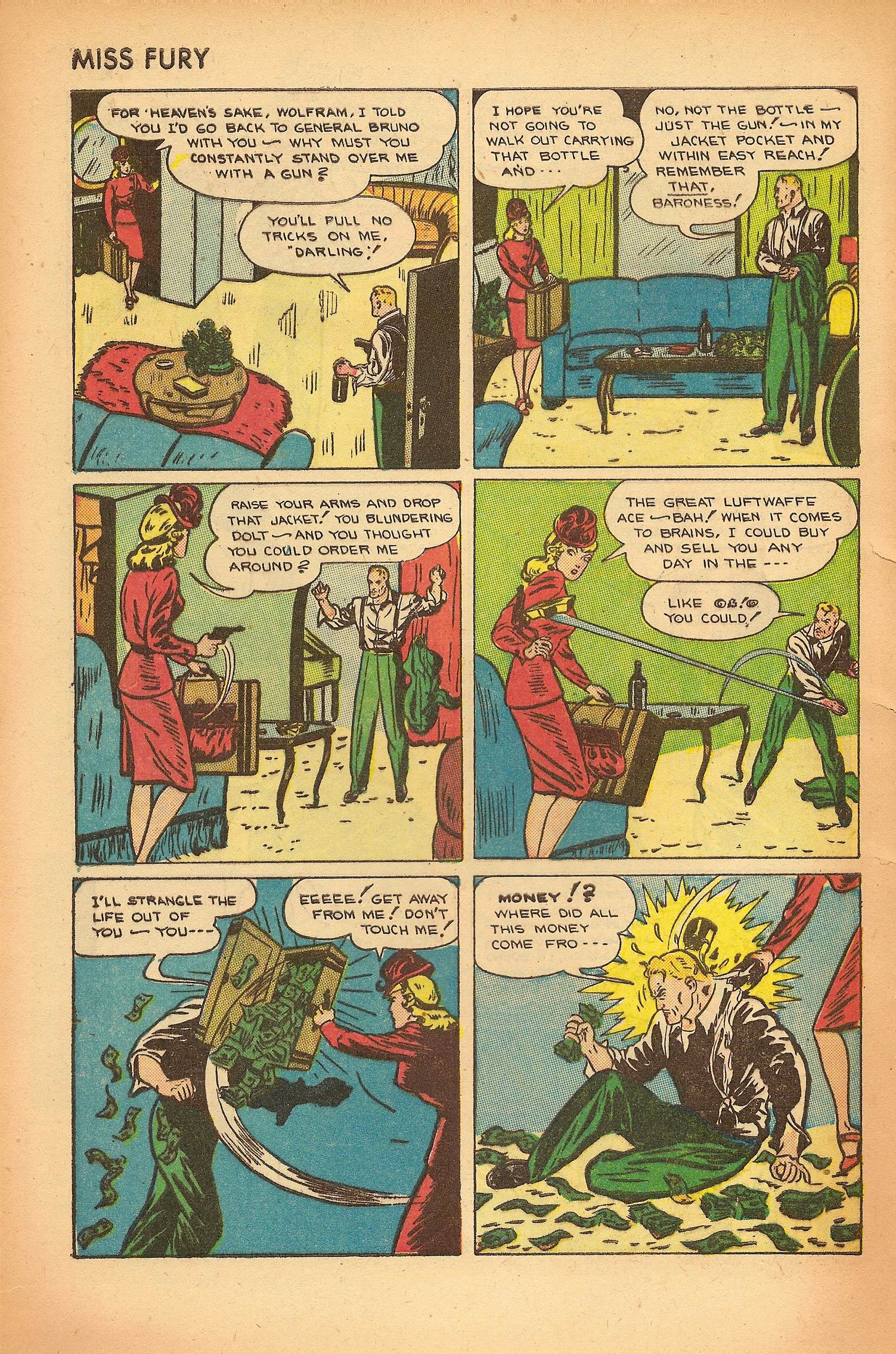 Read online Miss Fury (1942) comic -  Issue #7 - 8