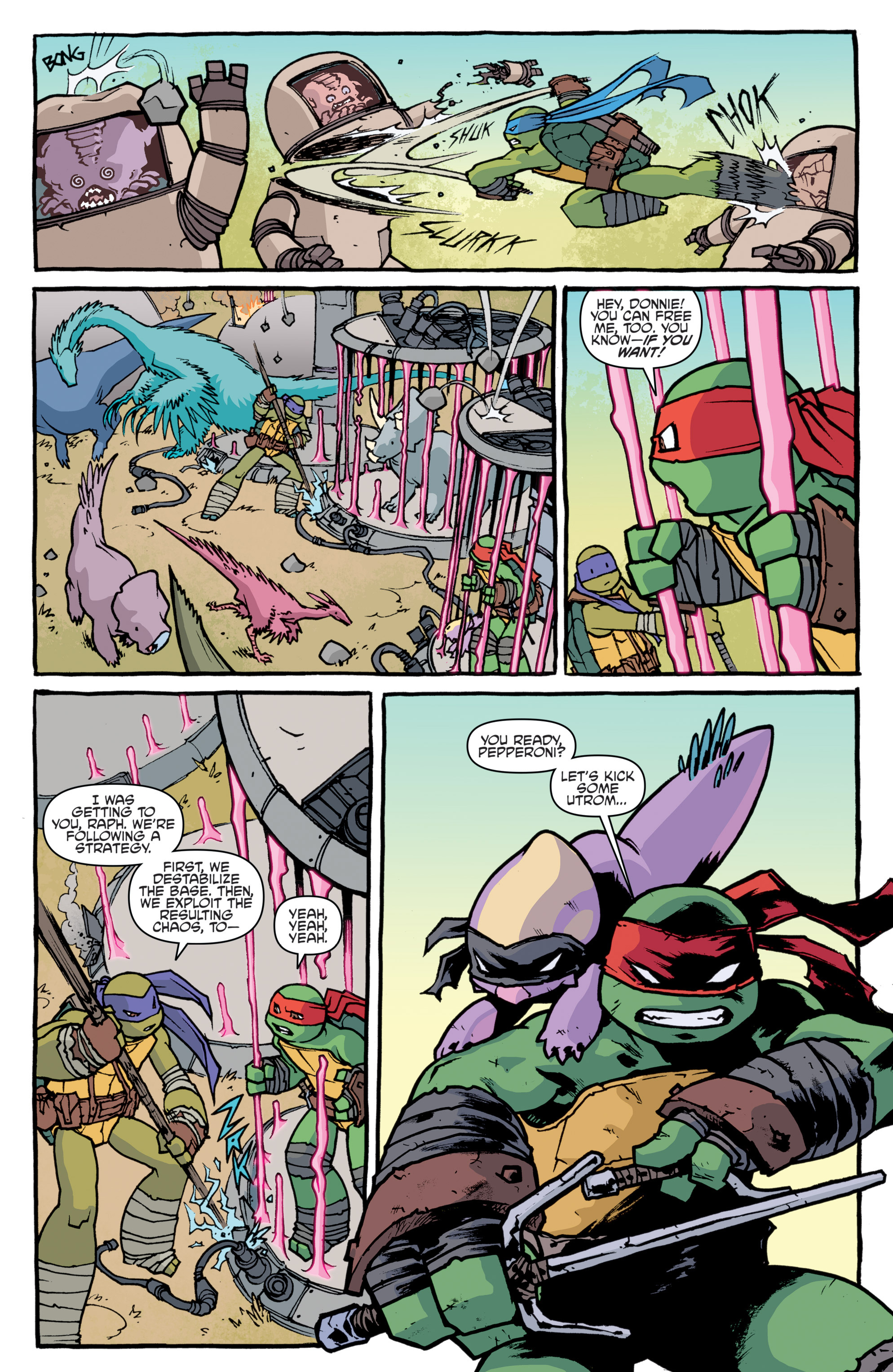 Read online Teenage Mutant Ninja Turtles: Turtles in Time comic -  Issue #1 - 17