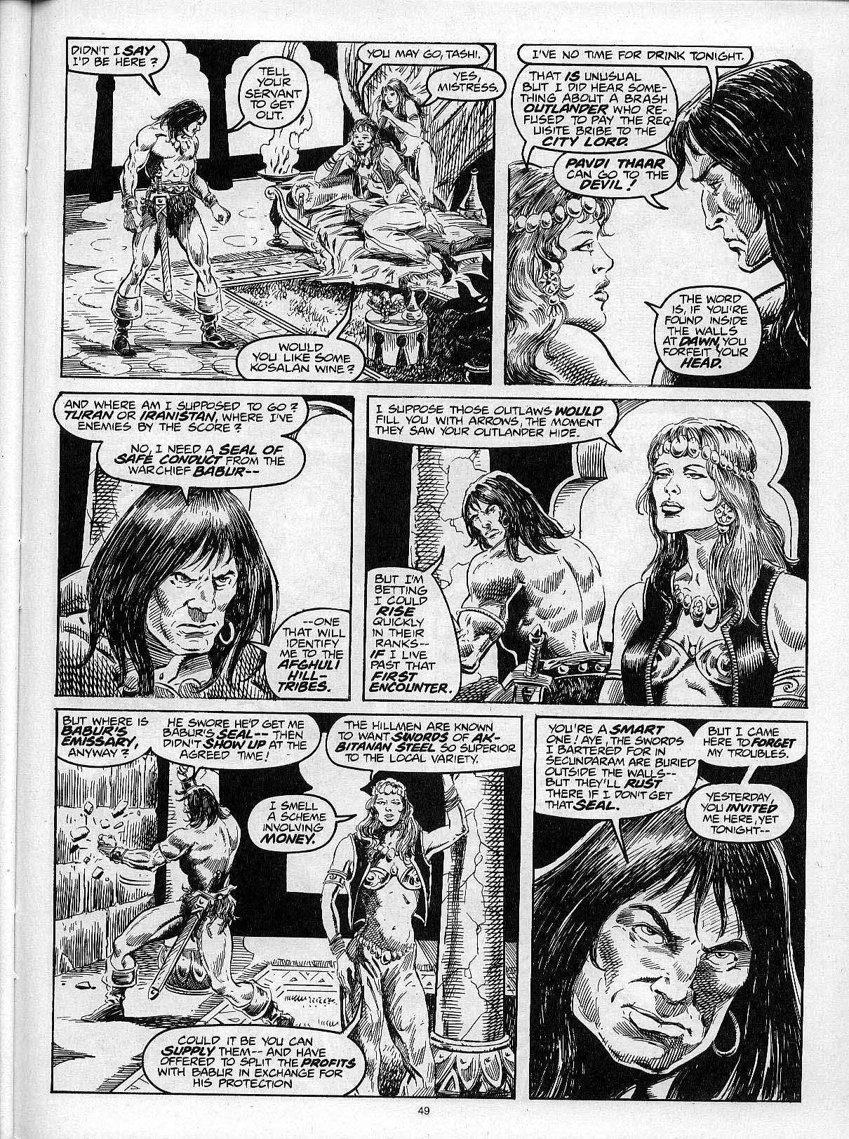 Read online The Savage Sword Of Conan comic -  Issue #204 - 51