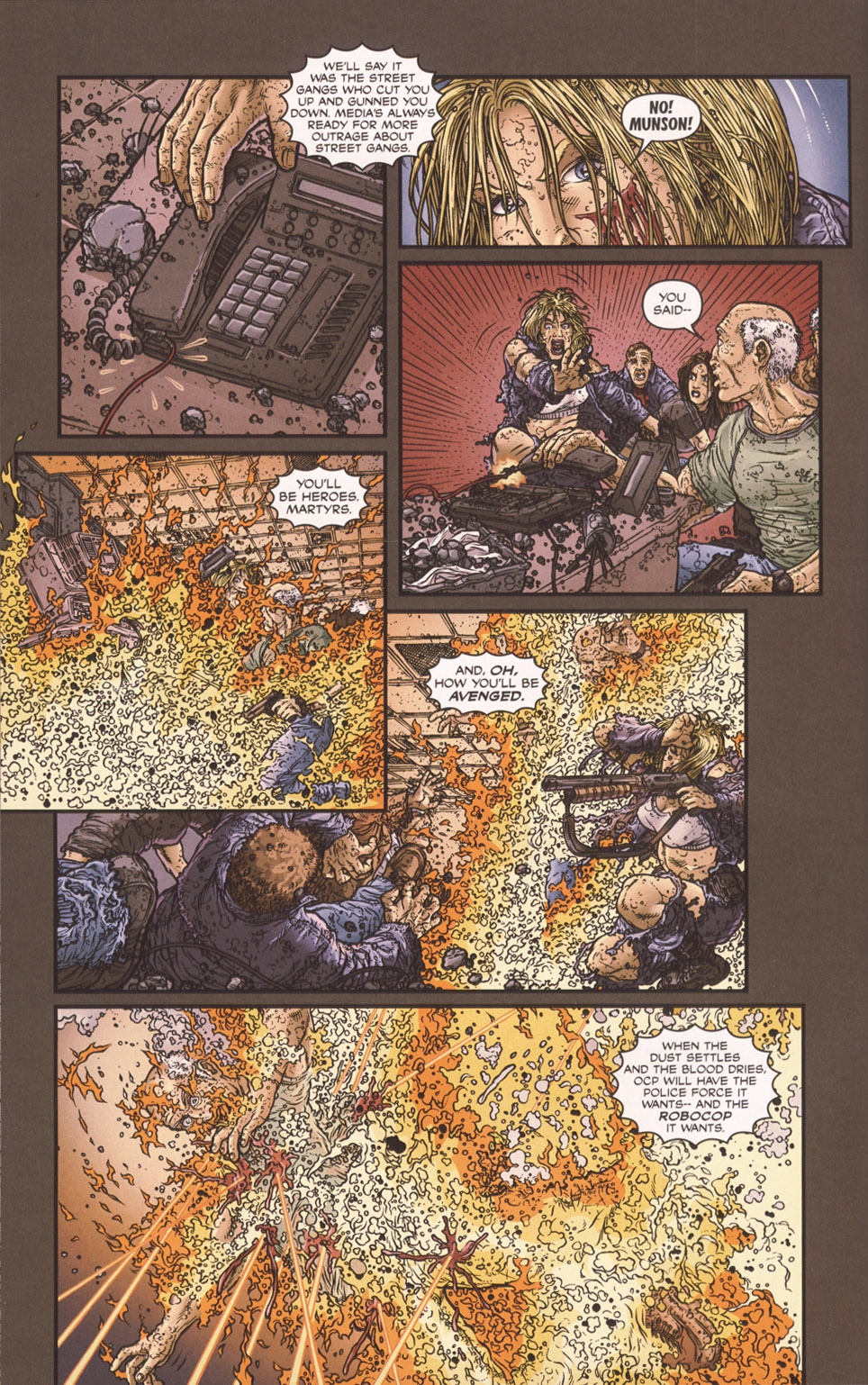 Read online Frank Miller's Robocop comic -  Issue #8 - 8