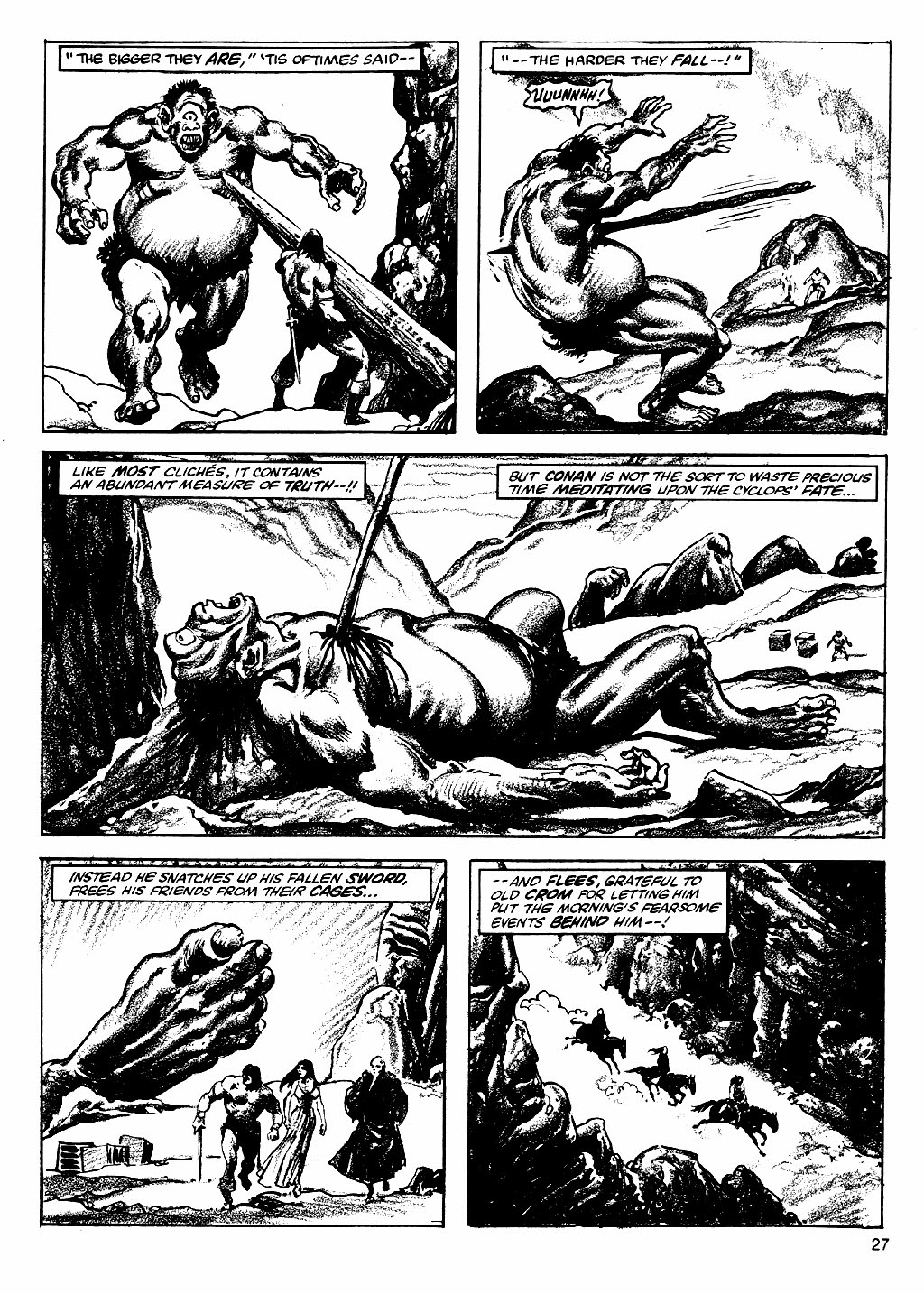 Read online The Savage Sword Of Conan comic -  Issue #83 - 27