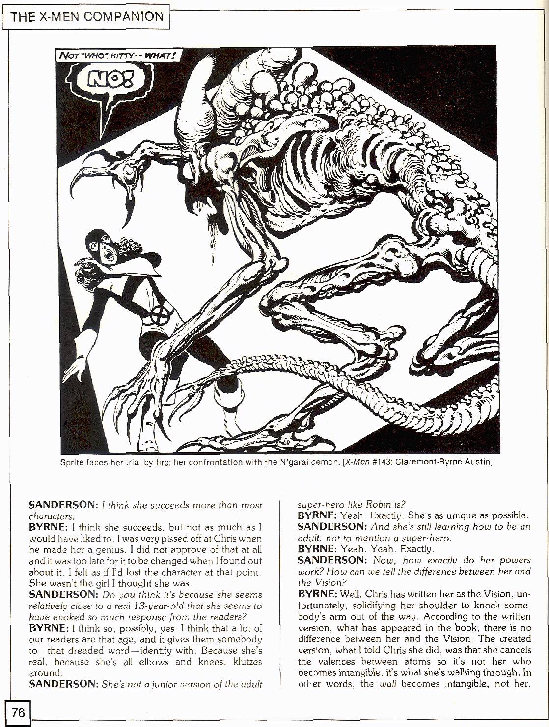 Read online The X-Men Companion comic -  Issue #2 - 76