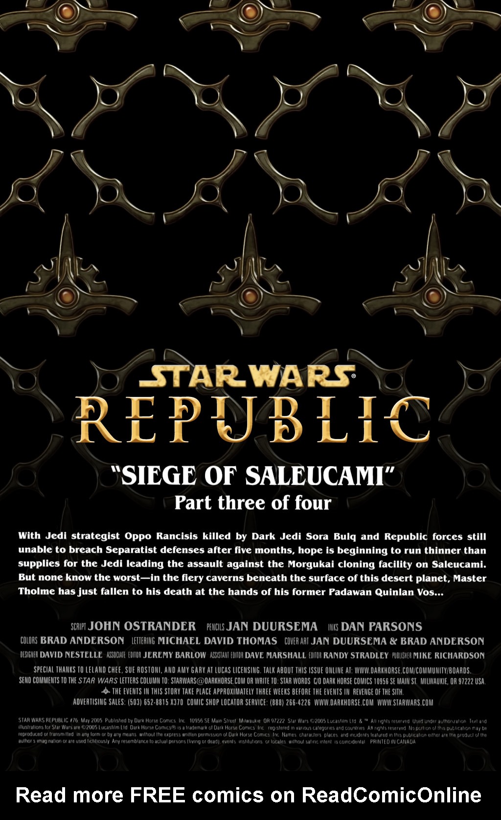 Read online Star Wars: Republic comic -  Issue #76 - 2