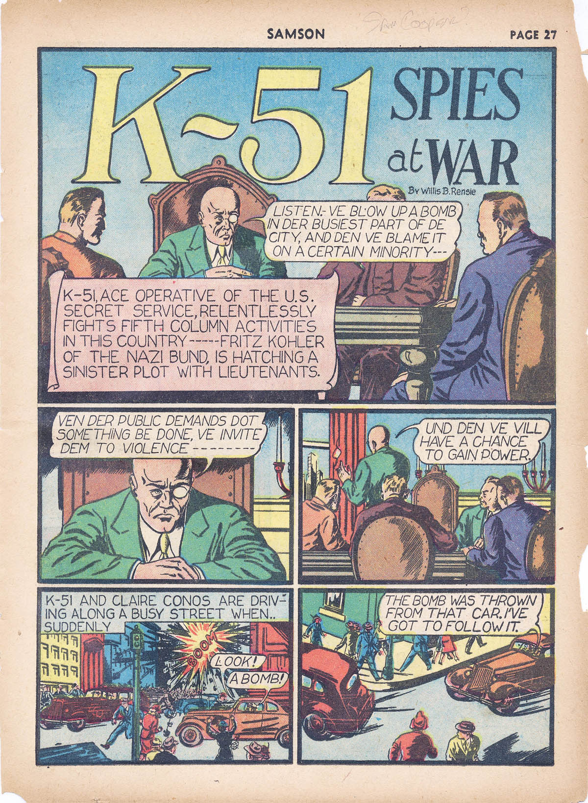 Read online Samson (1940) comic -  Issue #4 - 29