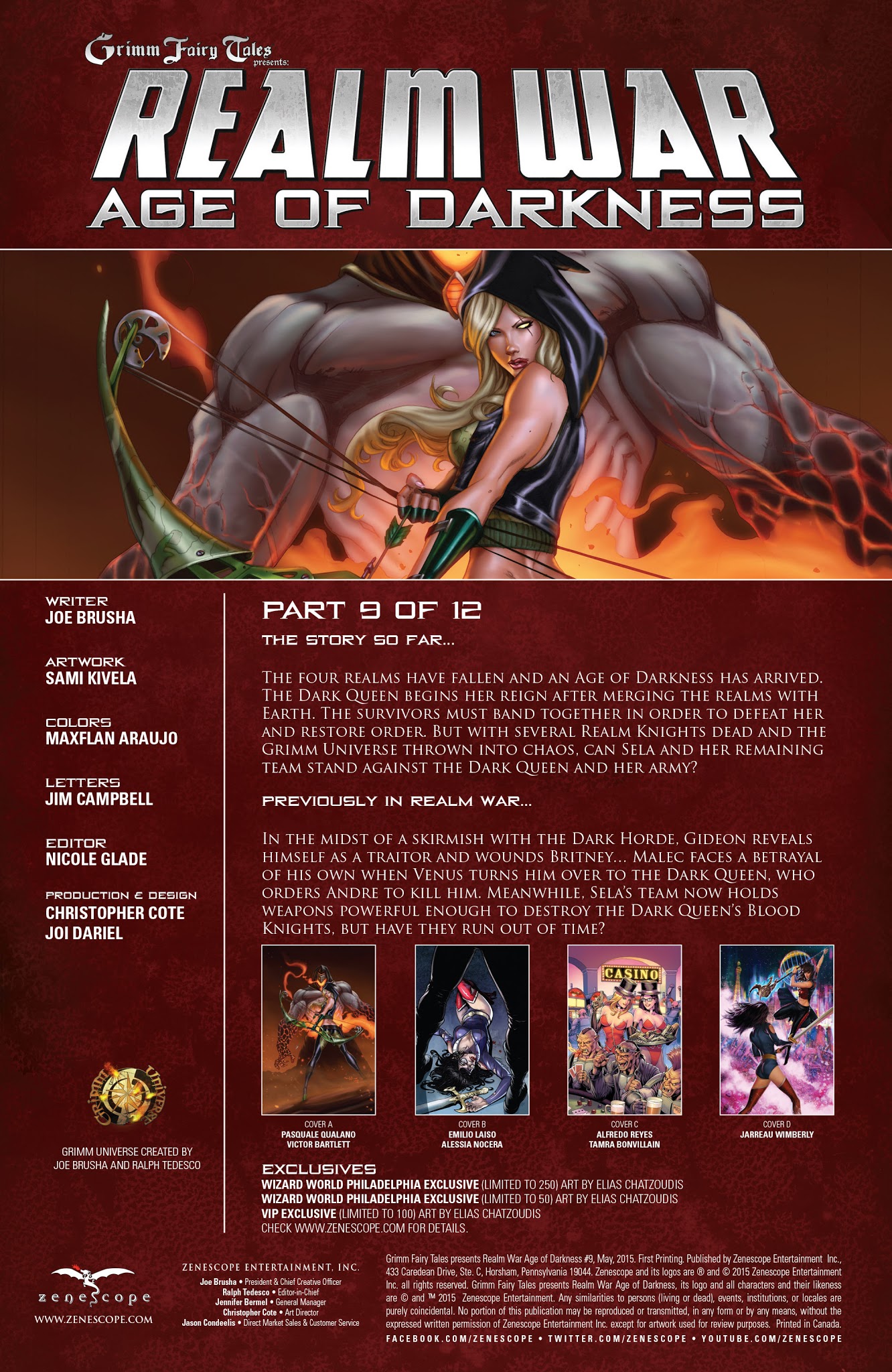 Read online Grimm Fairy Tales presents Realm War Age of Darkness comic -  Issue #9 - 2