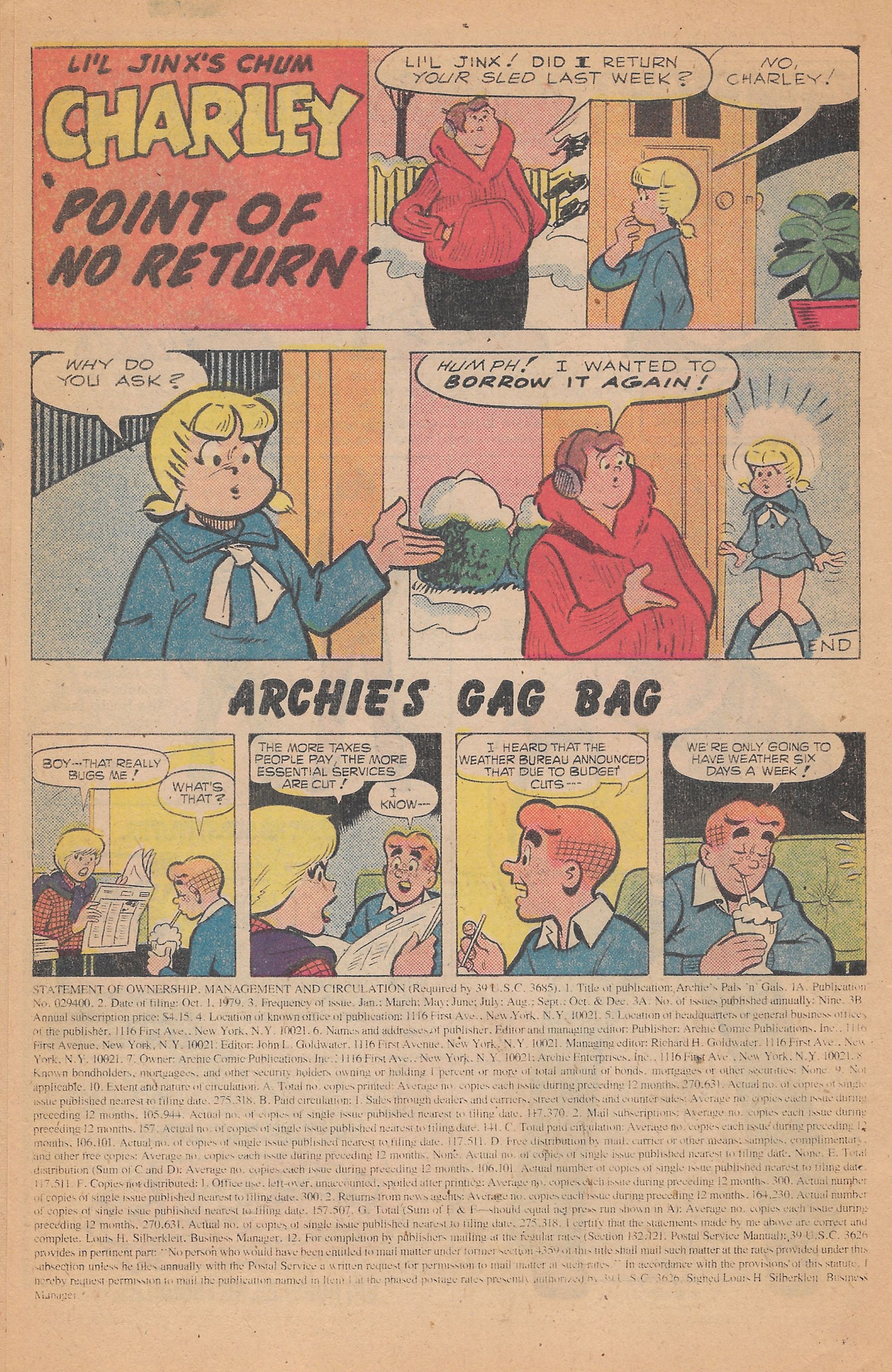 Read online Archie's Pals 'N' Gals (1952) comic -  Issue #140 - 10