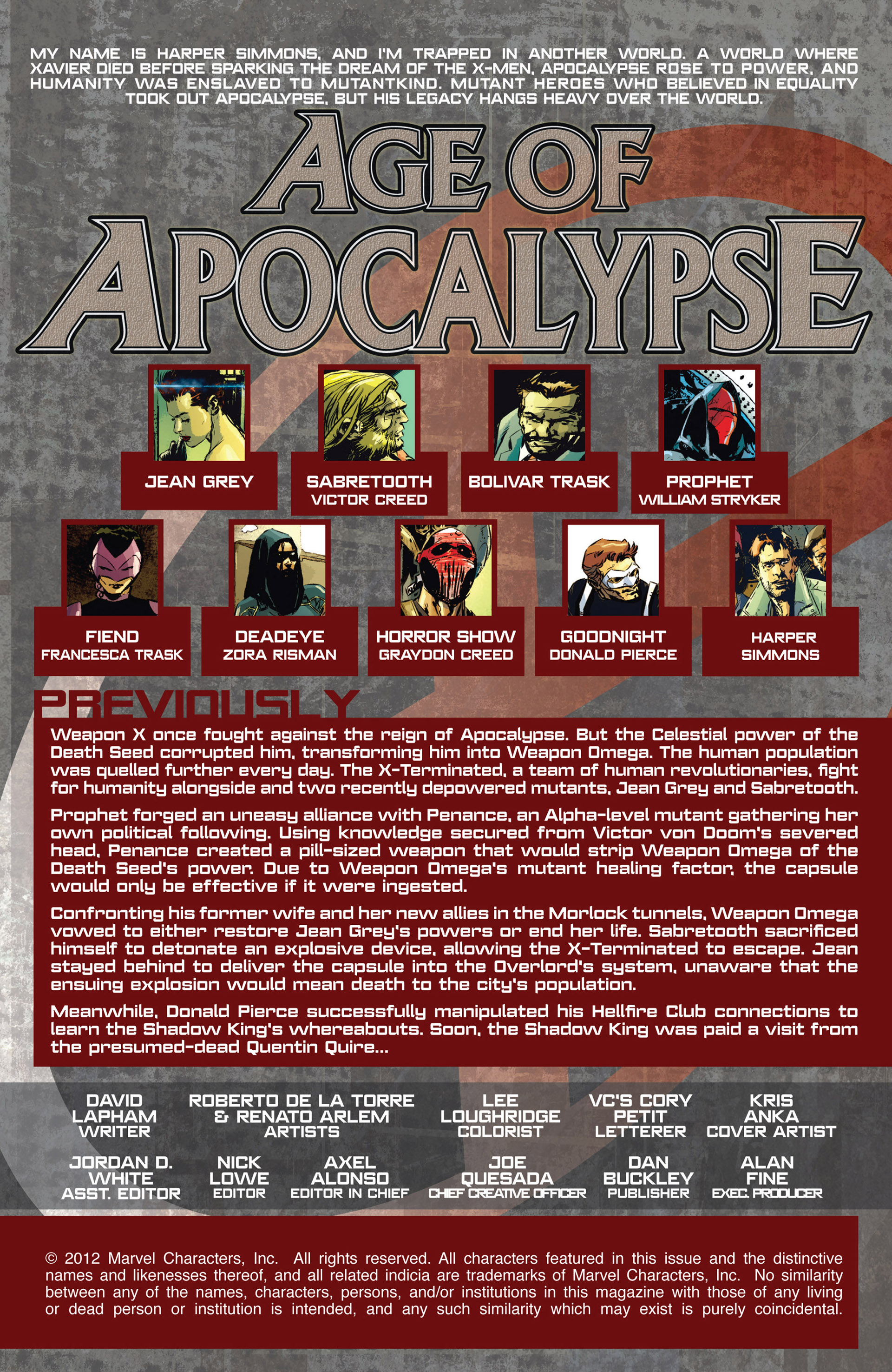 Read online Age of Apocalypse (2012) comic -  Issue #11 - 2