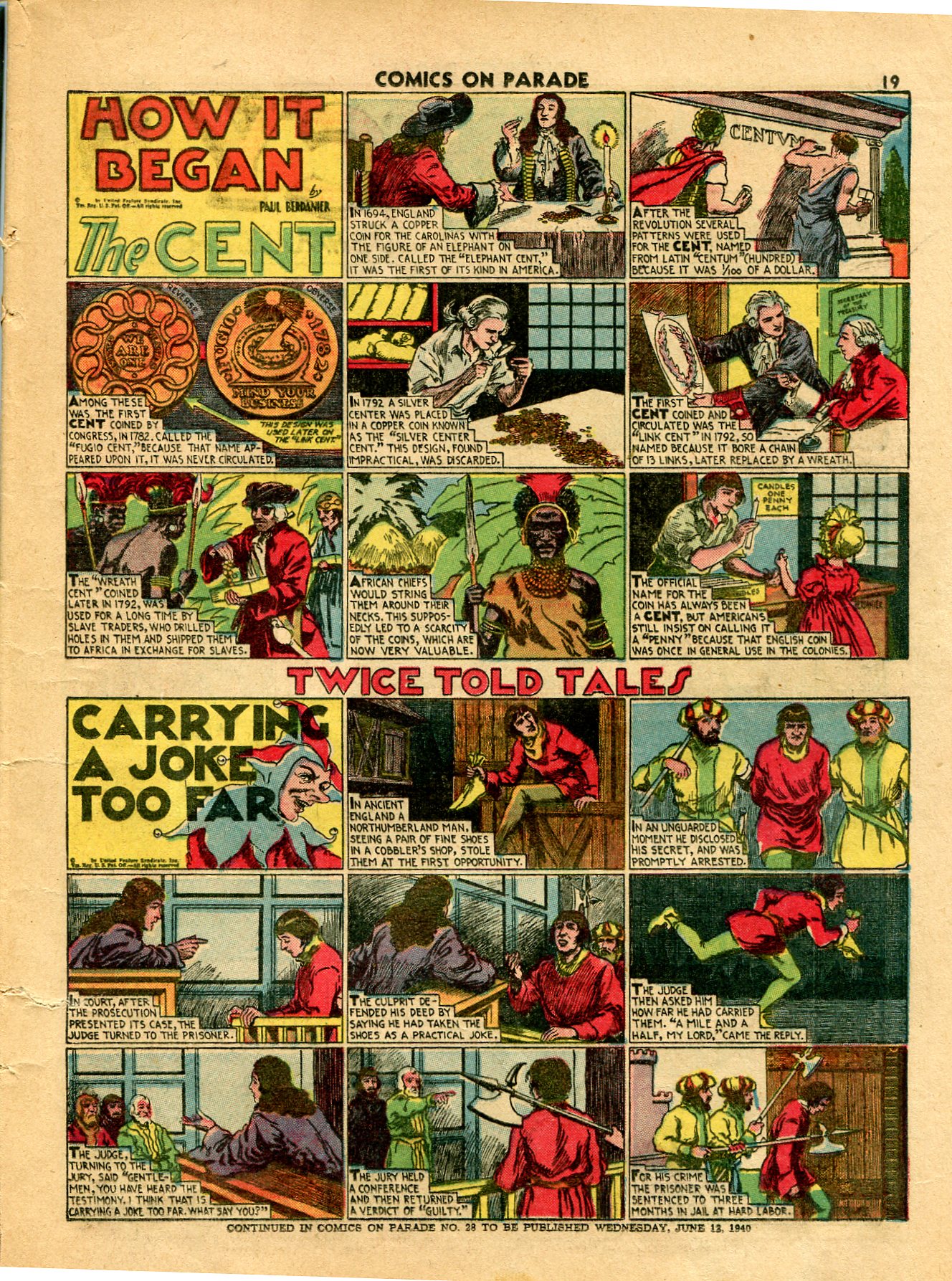 Read online Comics on Parade comic -  Issue #27 - 19