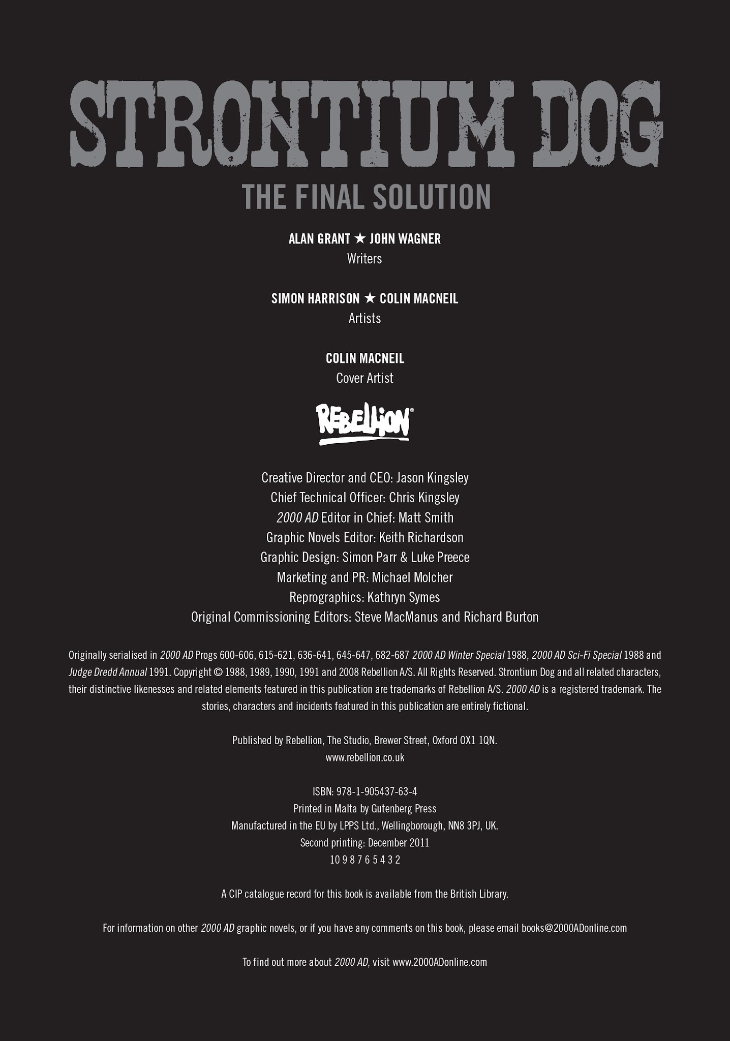 Read online Strontium Dog: The Final Solution comic -  Issue # TPB - 4