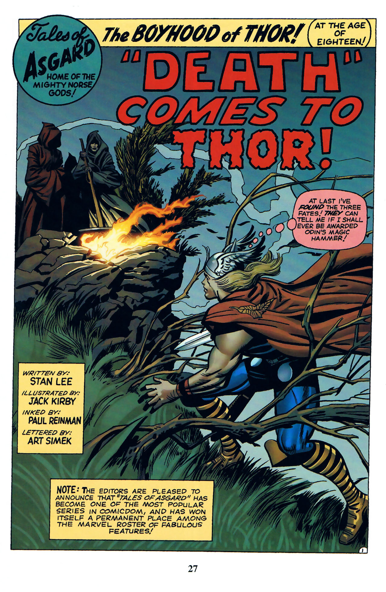 Read online Thor: Tales of Asgard by Stan Lee & Jack Kirby comic -  Issue #1 - 29