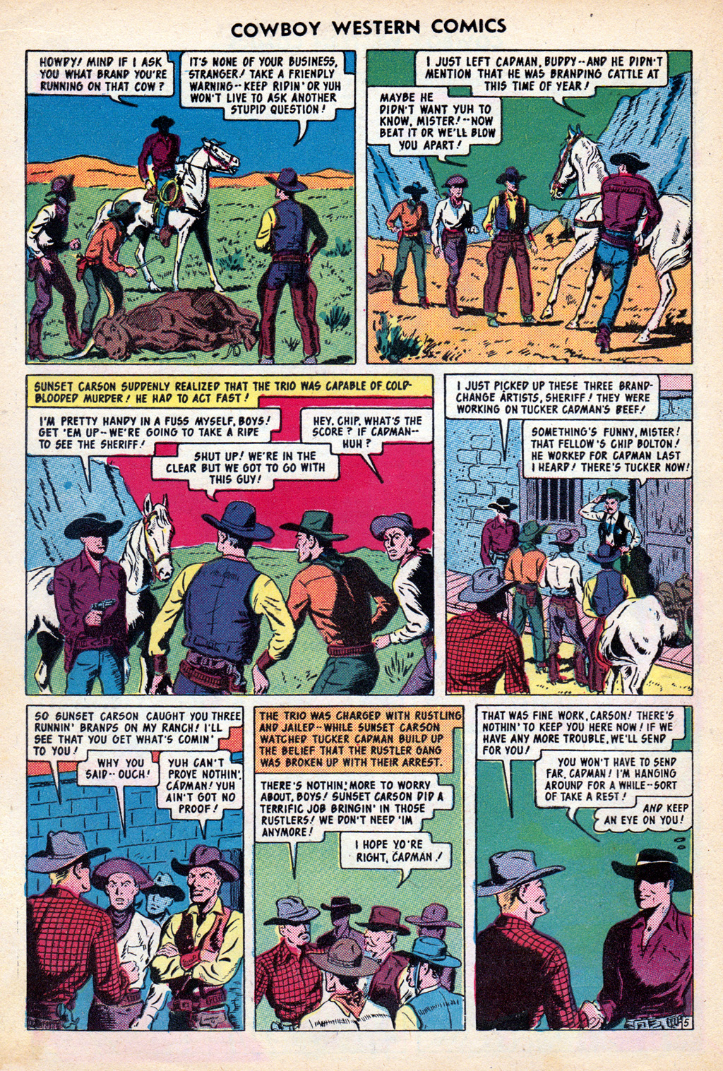 Read online Cowboy Western Comics (1948) comic -  Issue #30 - 16