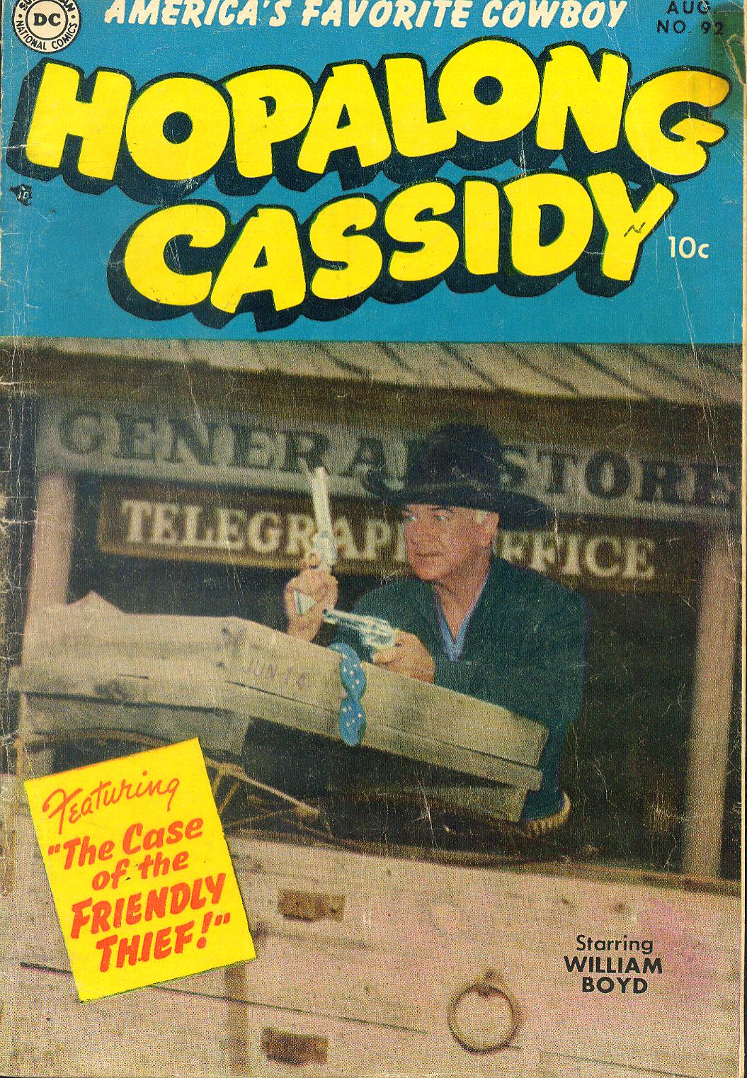 Read online Hopalong Cassidy comic -  Issue #92 - 1