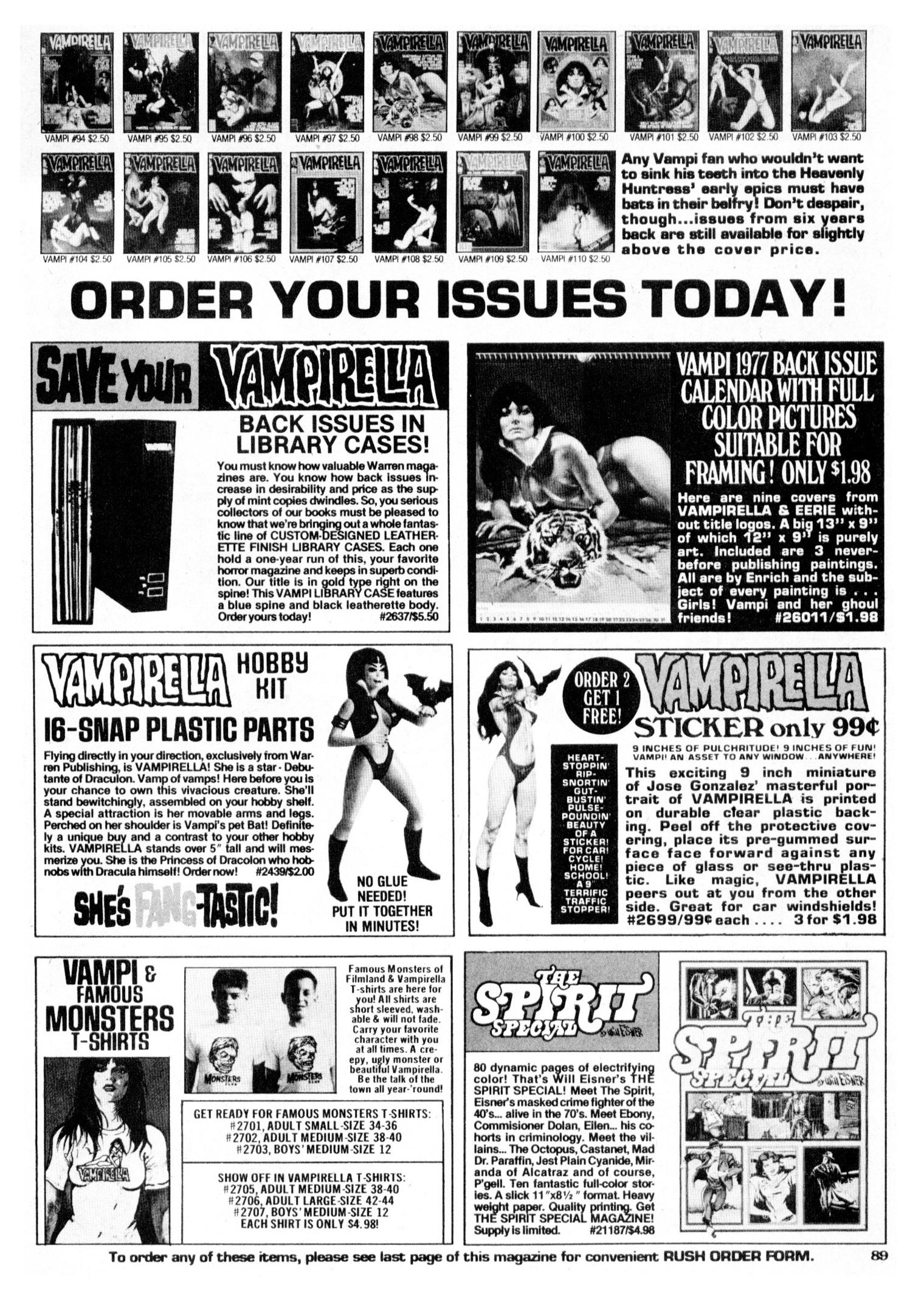 Read online Vampirella (1969) comic -  Issue #111 - 89