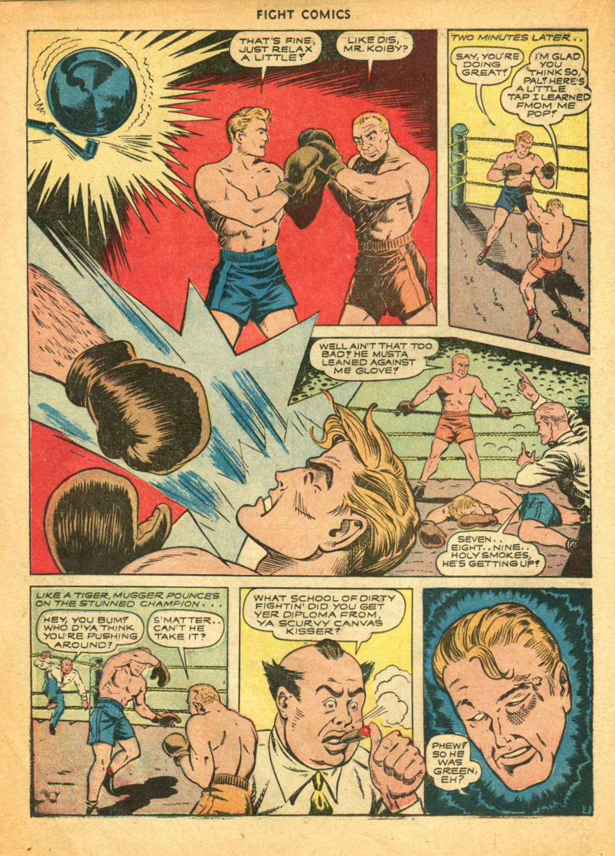 Read online Fight Comics comic -  Issue #28 - 32