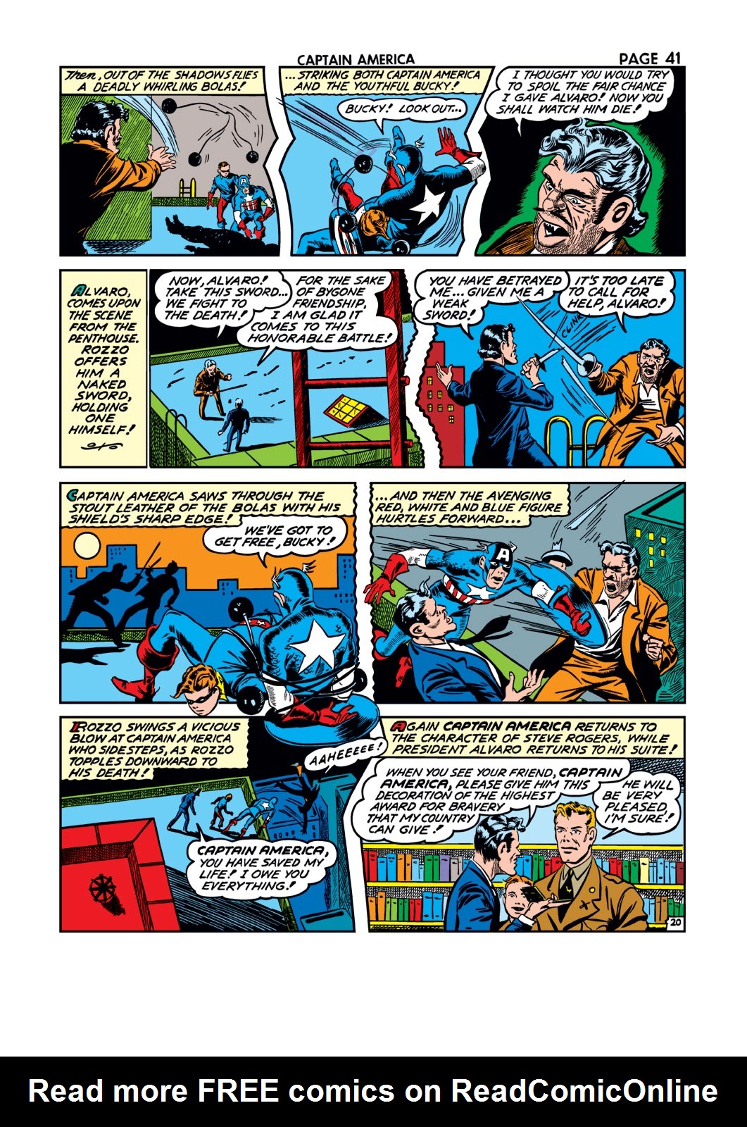 Read online Captain America Comics comic -  Issue #12 - 42