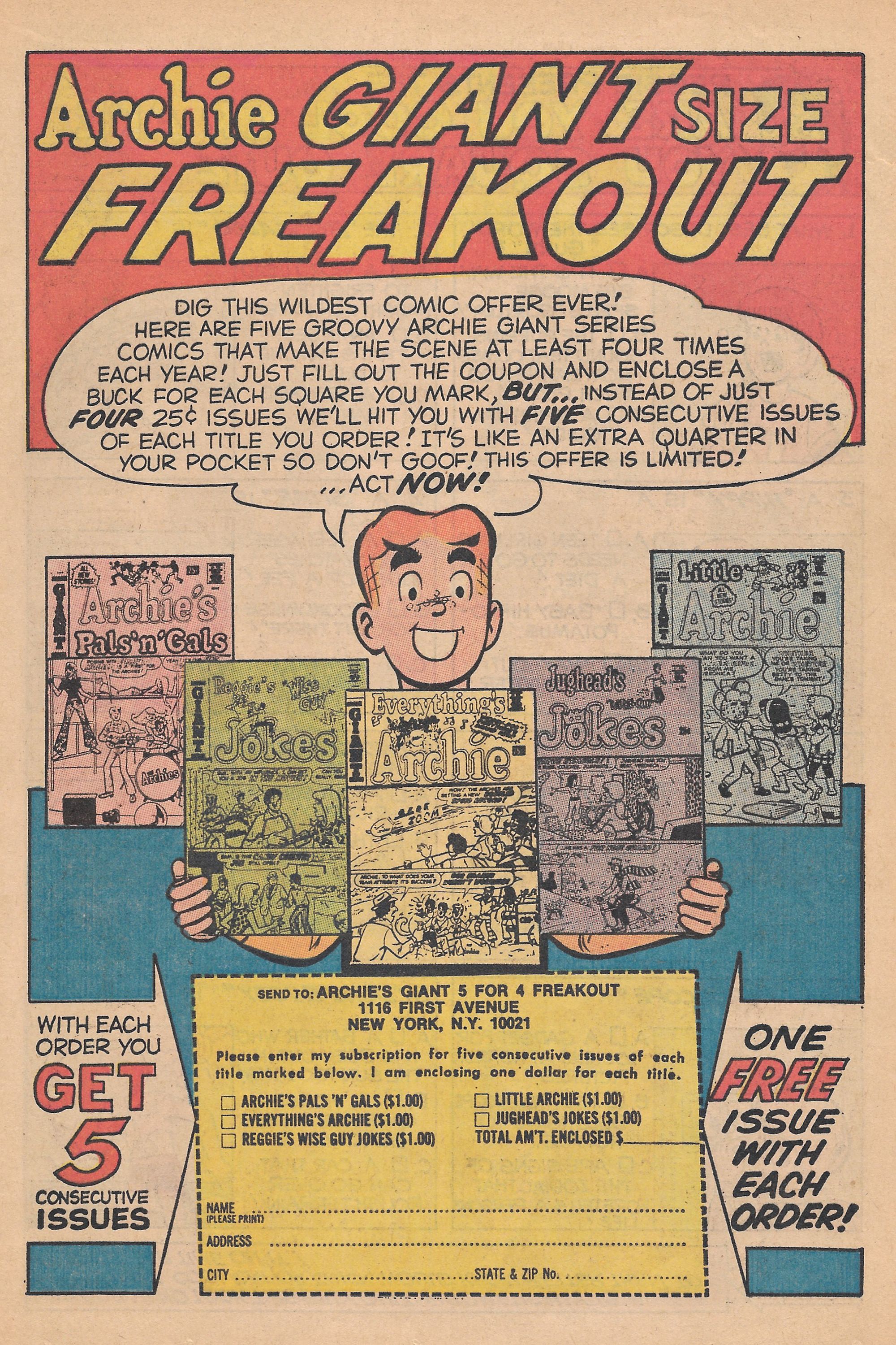 Read online Reggie's Wise Guy Jokes comic -  Issue #12 - 49