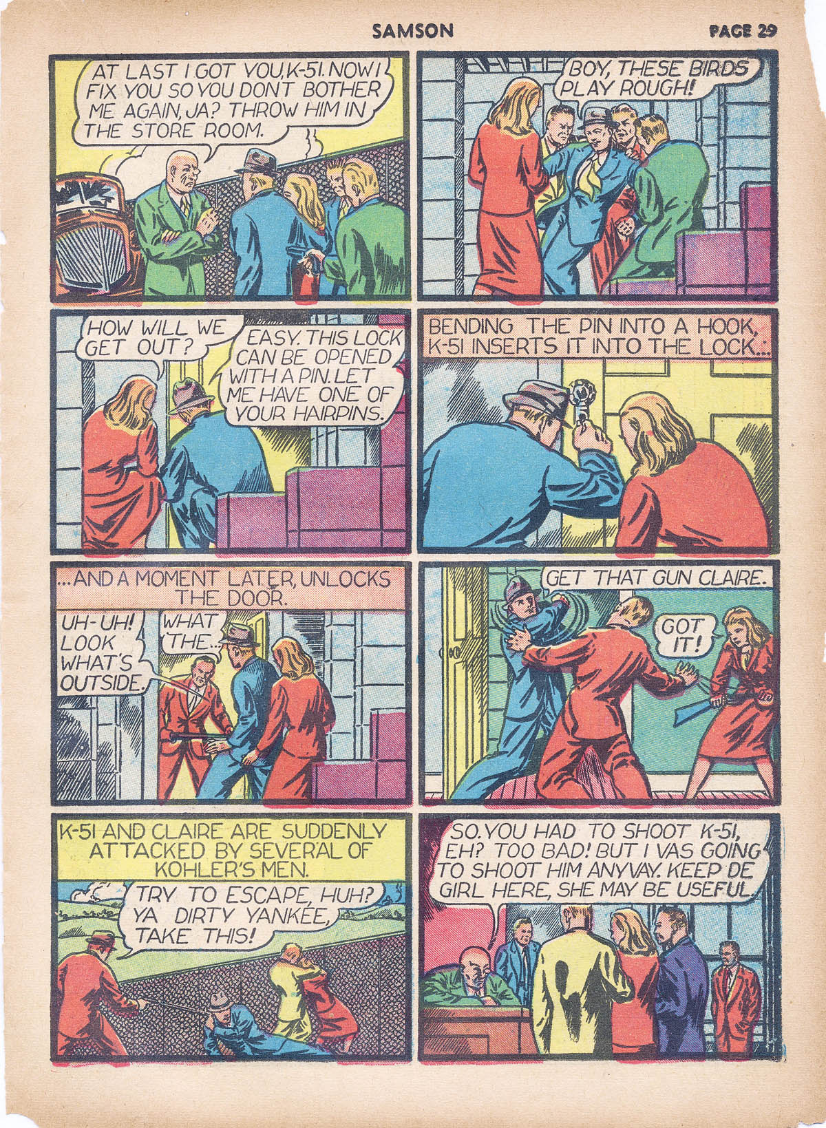 Read online Samson (1940) comic -  Issue #4 - 31