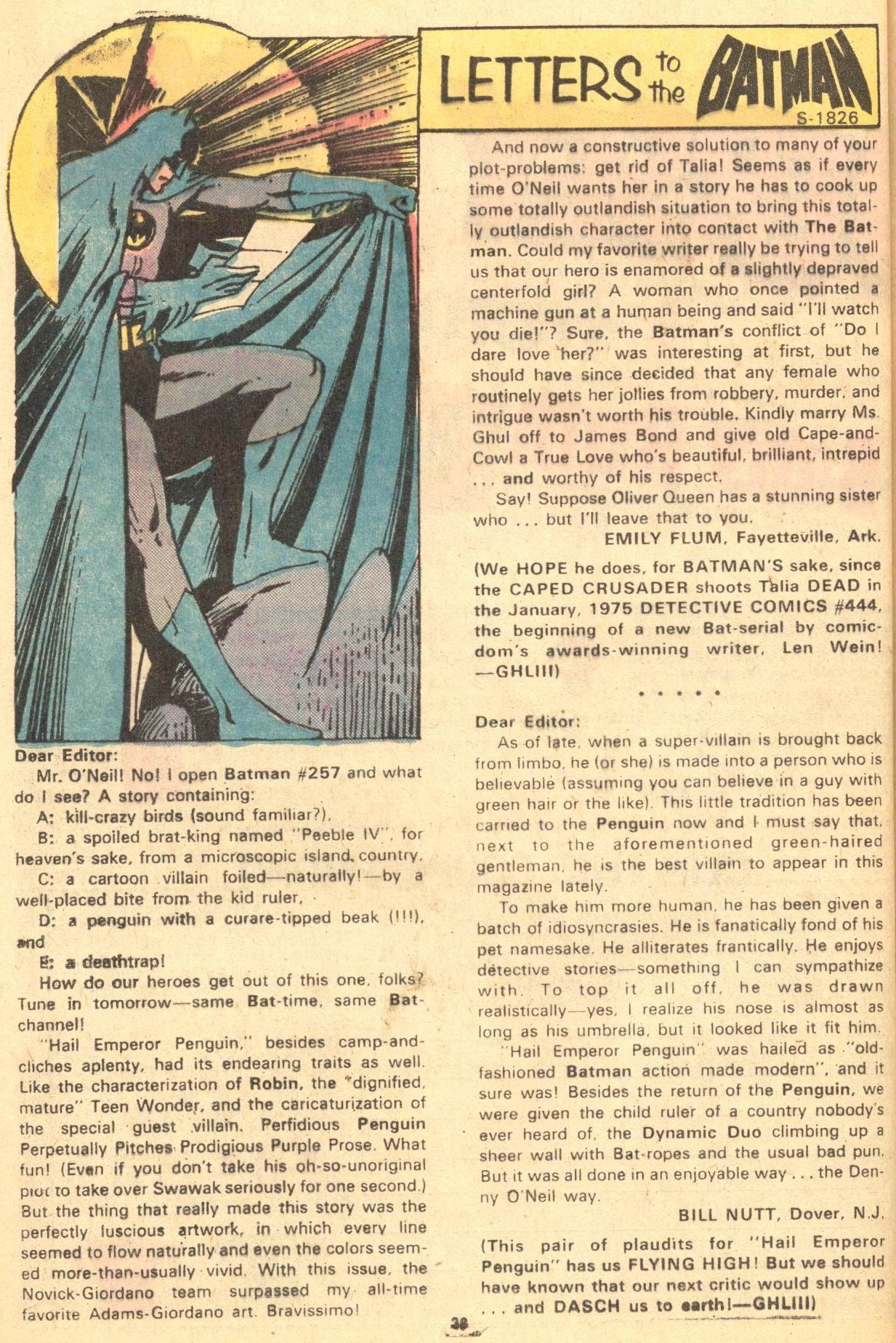Read online Batman (1940) comic -  Issue #259 - 38