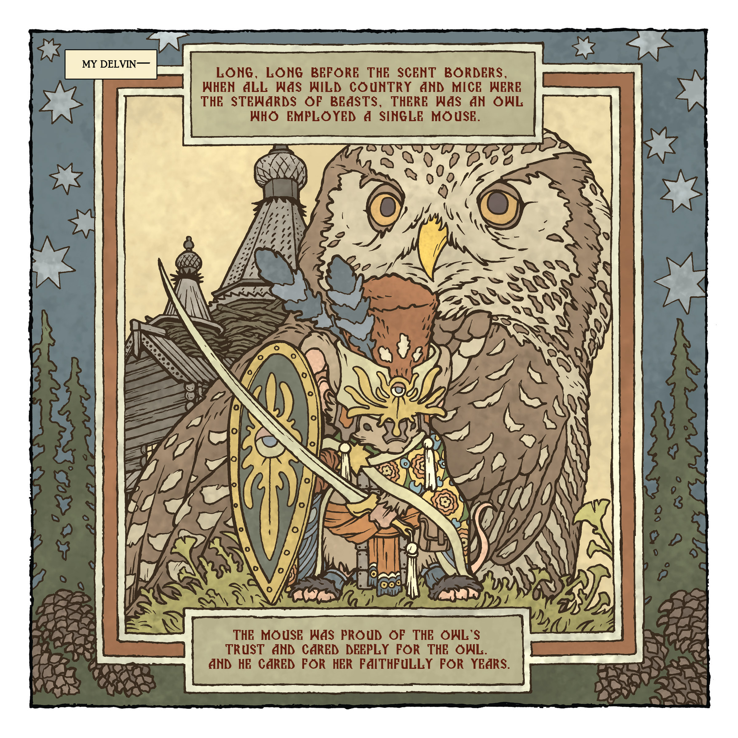 Read online Mouse Guard: The Owlhen Caregiver comic -  Issue #1 - 4