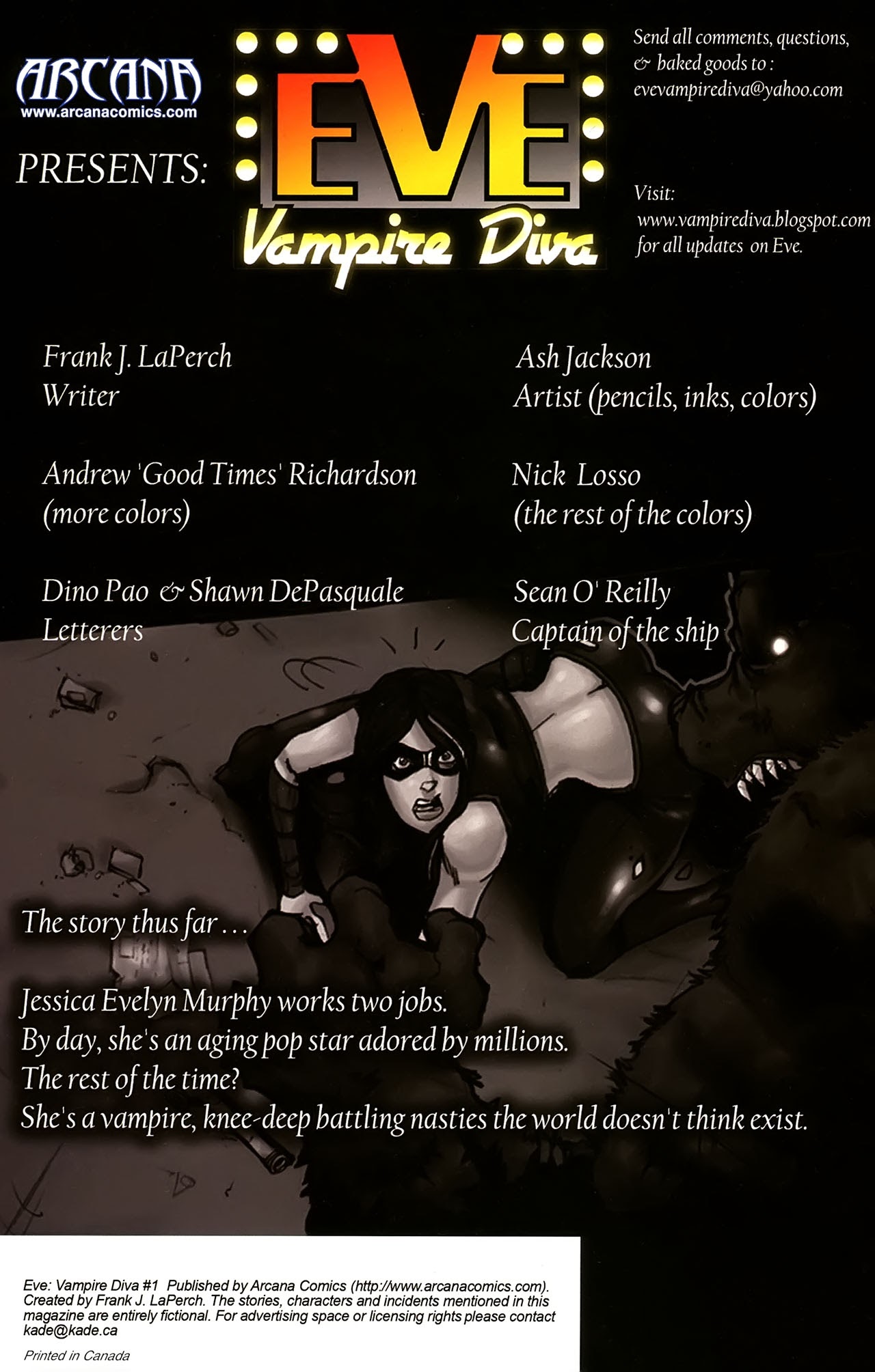 Read online Eve: Vampire Diva comic -  Issue #1 - 2