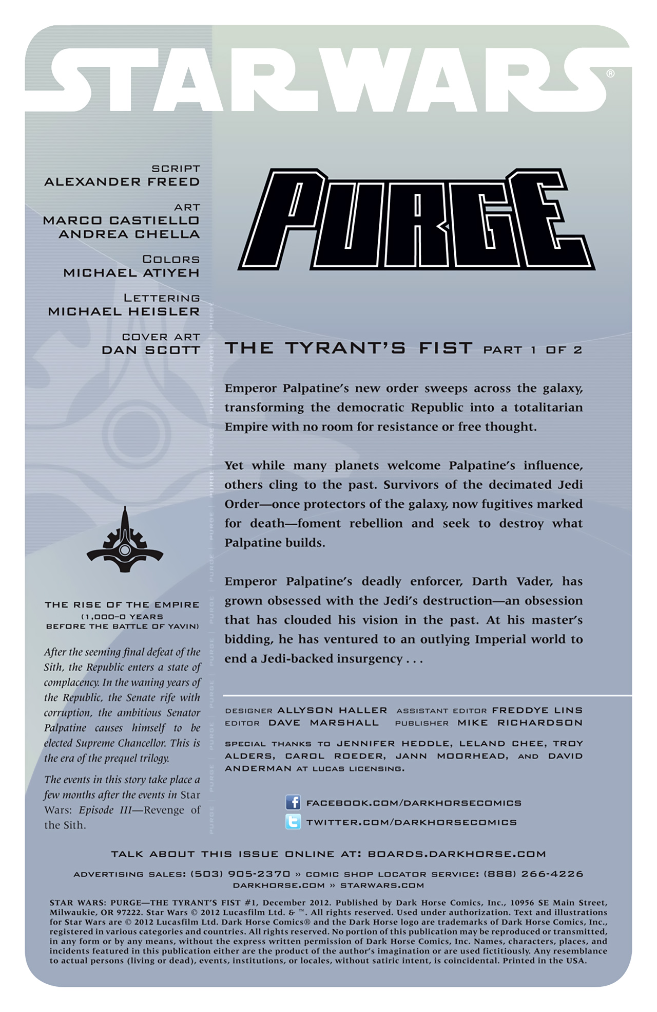 Read online Star Wars: Purge - The Tyrant's Fist comic -  Issue #1 - 2