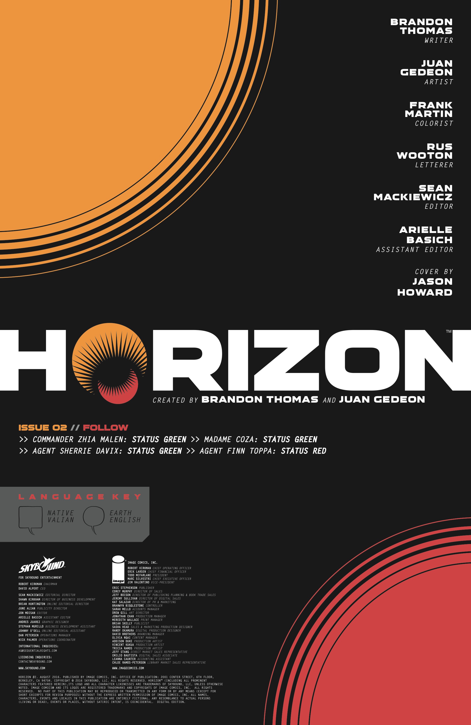 Read online Horizon comic -  Issue #2 - 2