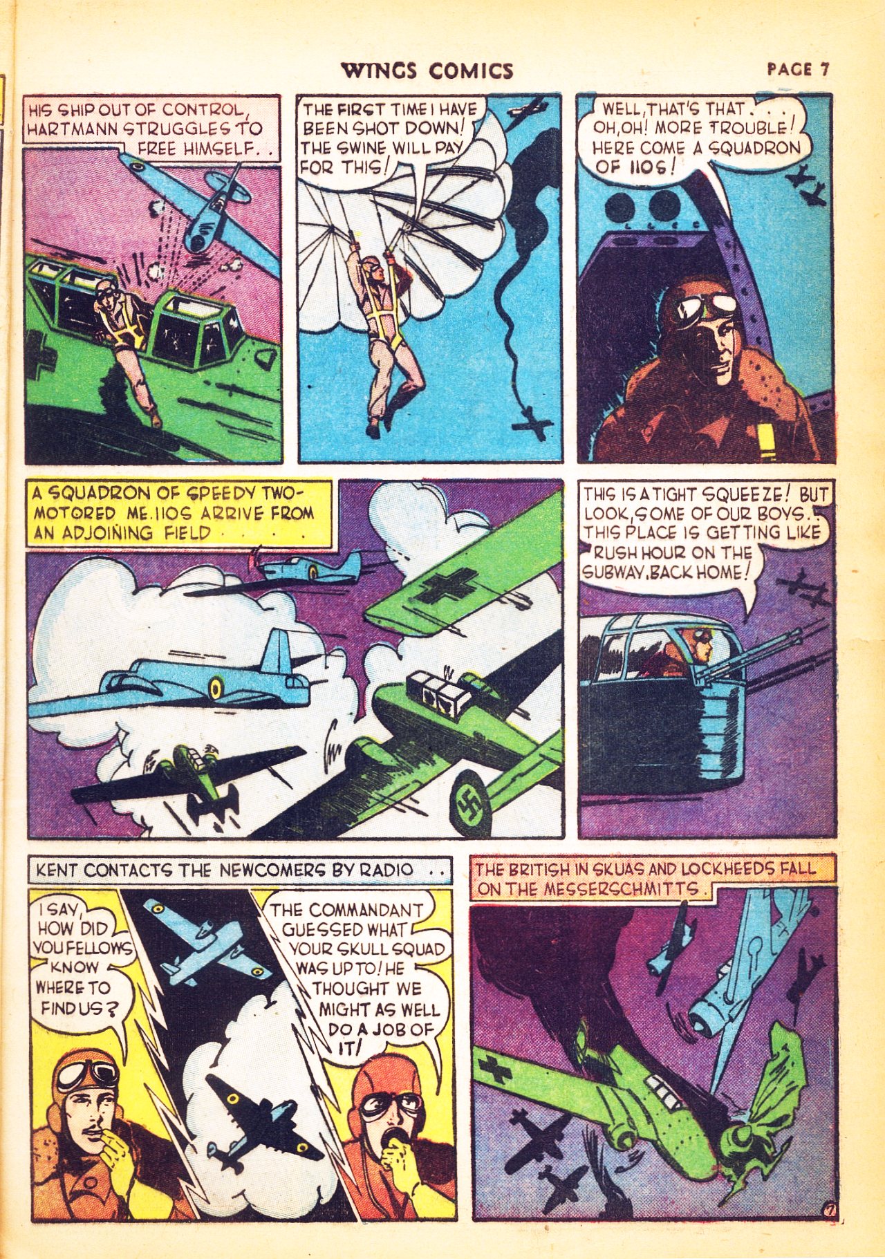 Read online Wings Comics comic -  Issue #4 - 9