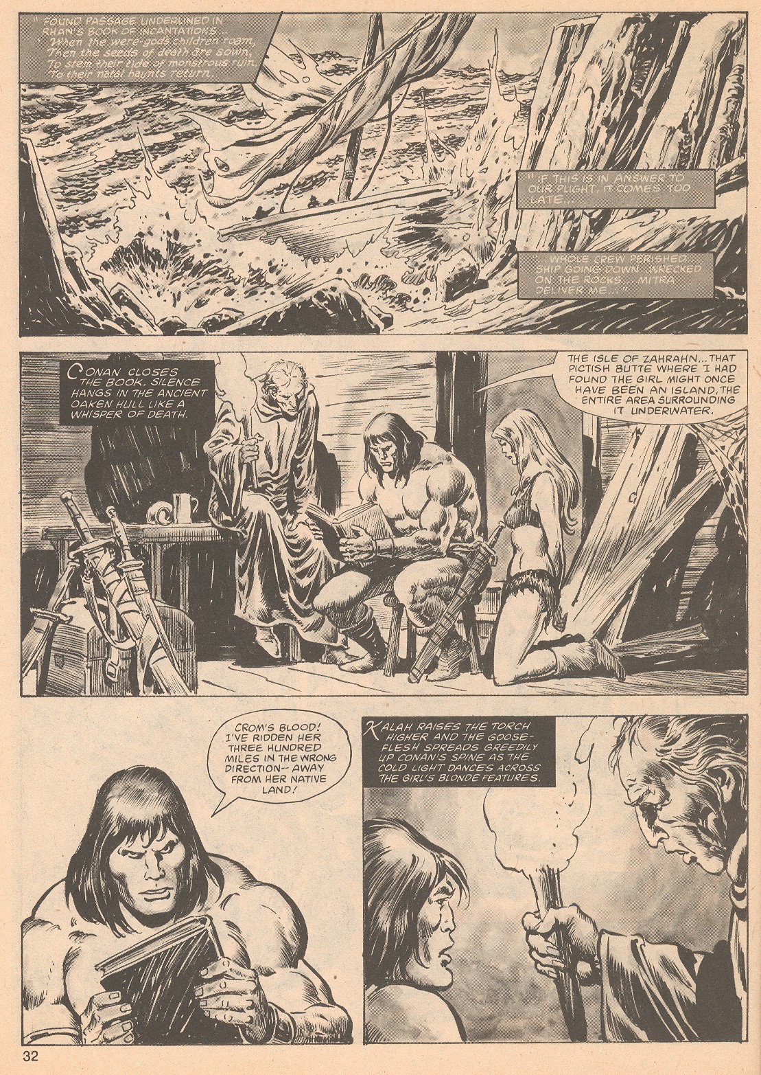 Read online The Savage Sword Of Conan comic -  Issue #64 - 32