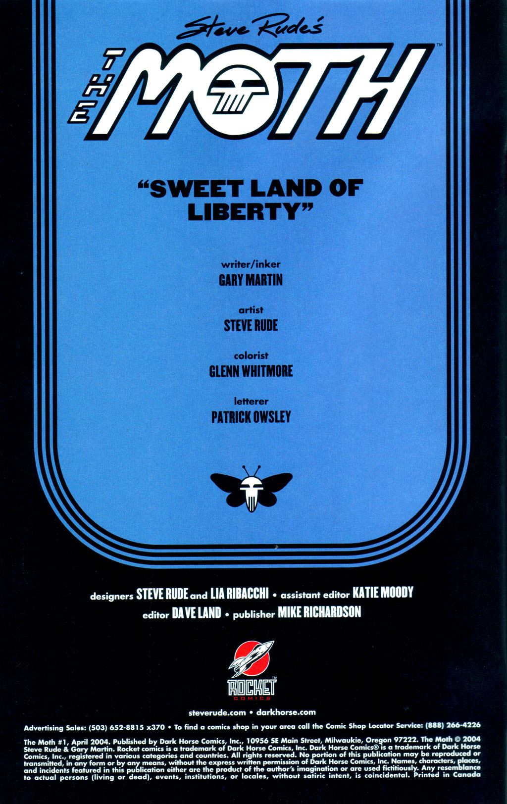 Read online The Moth comic -  Issue #1 - 2